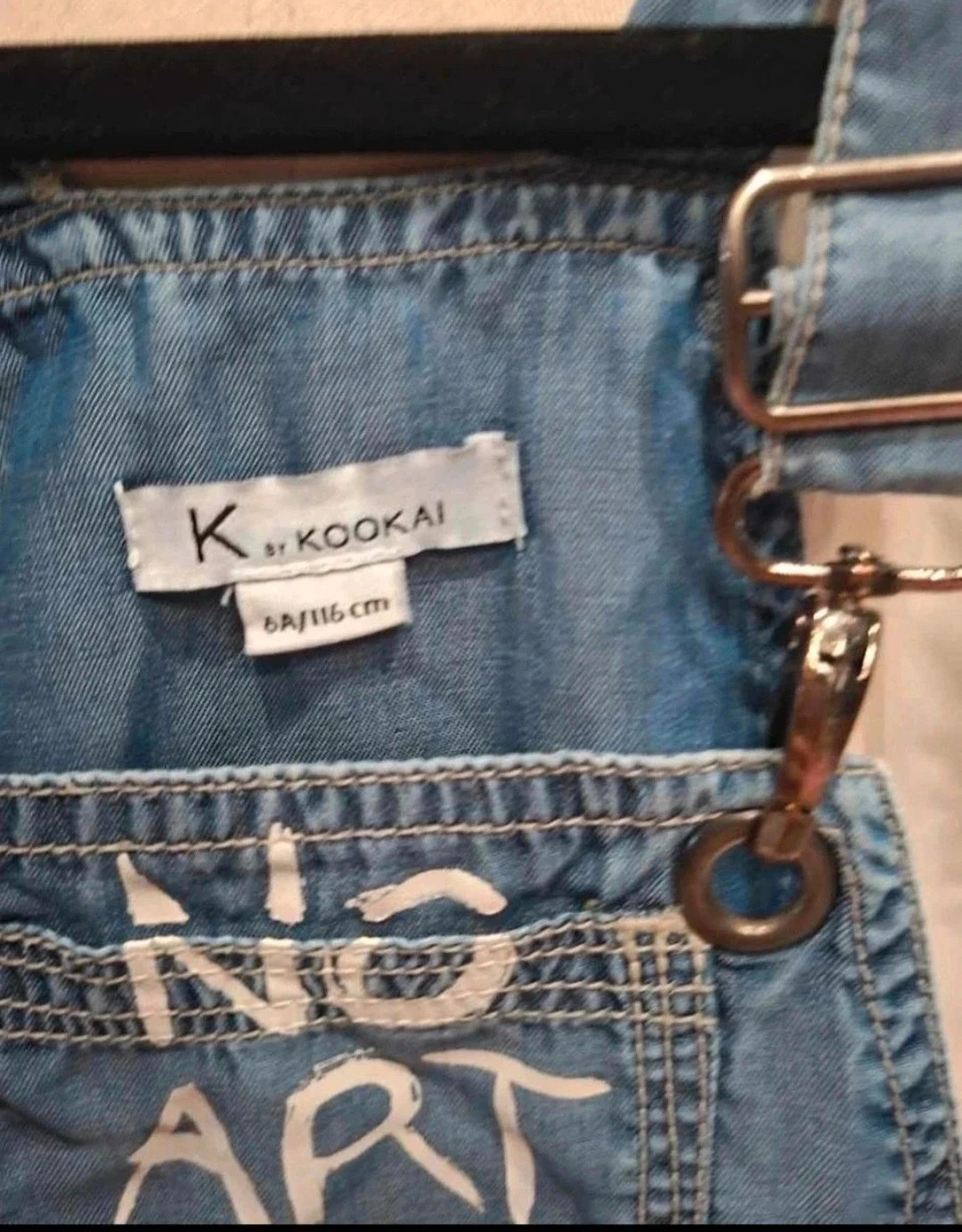 Robe salopette en jean fille – K by Kookai – 6/7 ans – KOOKAÏ – taille 6 ans / 116 cm 2