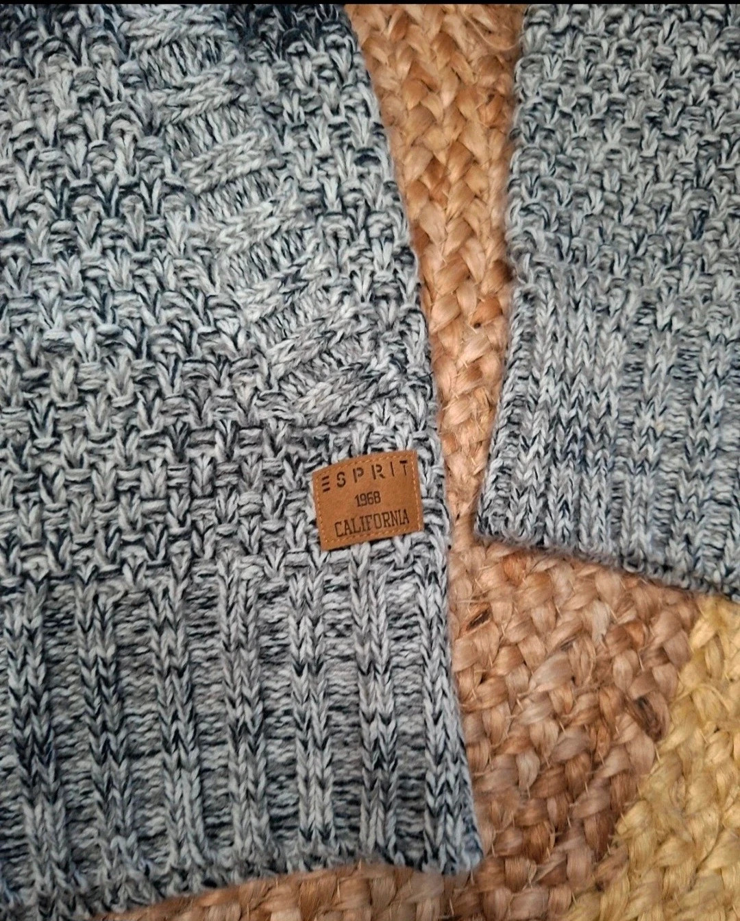 Gilet Esprit garçon 10/11 ans – maille gris et bleu – Esprit – taille 10 ans / 140 cm 3