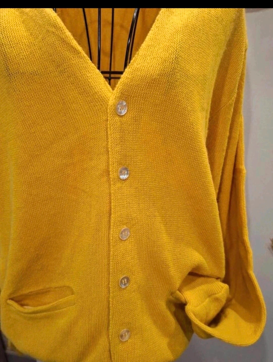 Gilet femme jaune moutarde – taille L – taille L / 40 / 12 2