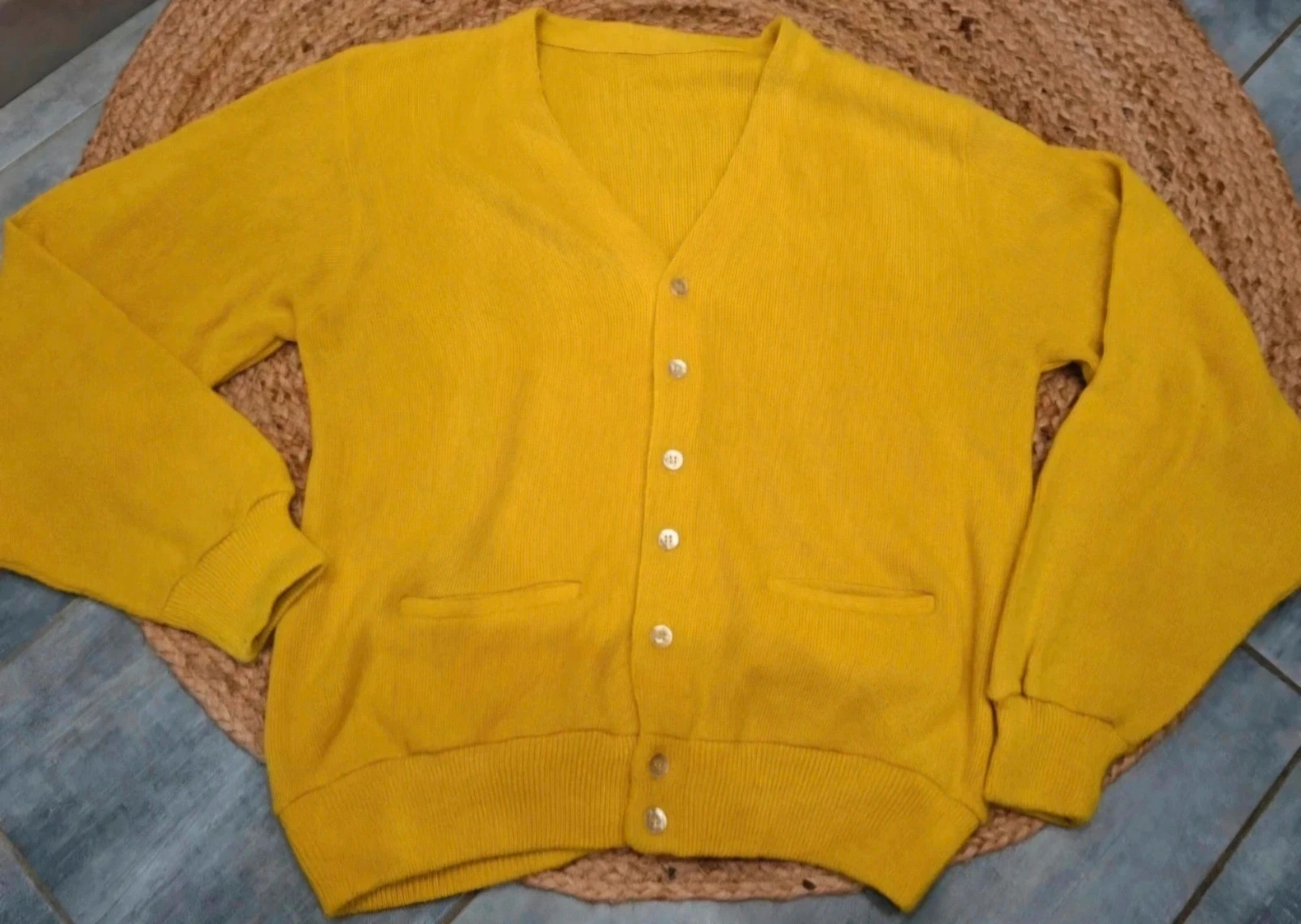 Gilet femme jaune moutarde – taille L – taille L / 40 / 12 4