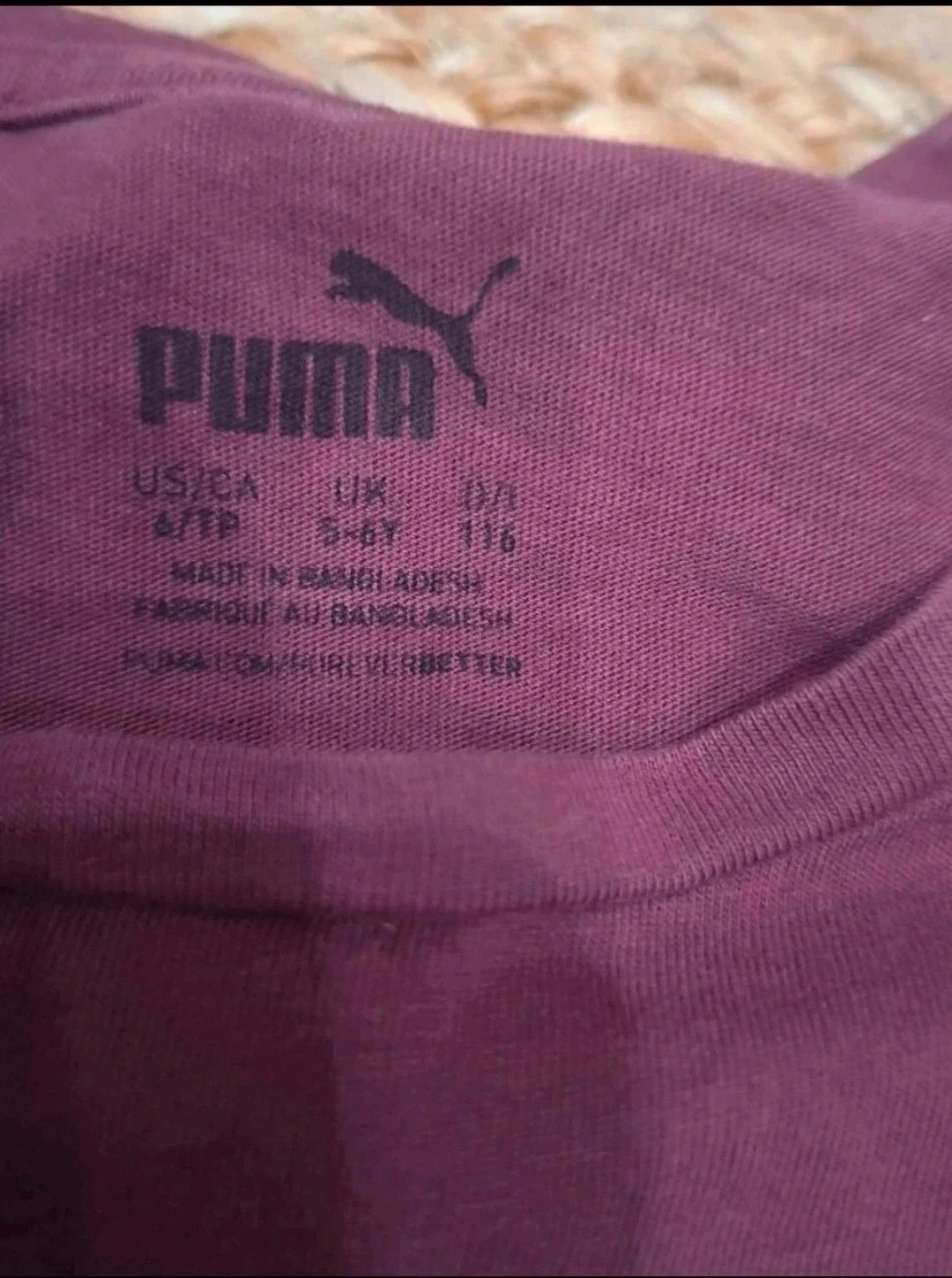 Ensemble Puma fille 5/6 ans – 2 pièces bordeaux – Puma – taille 5 ans / 110 cm 3