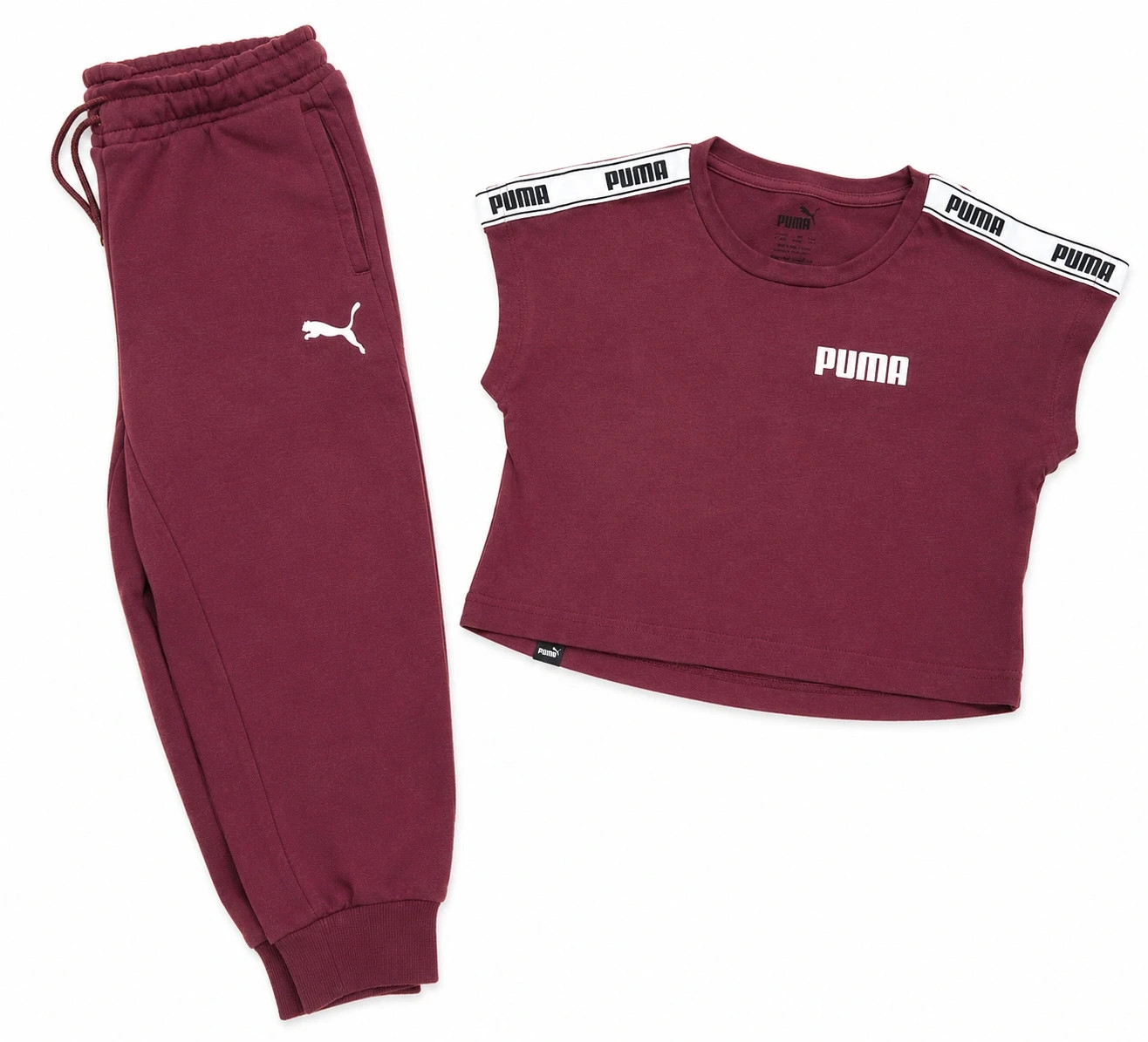 Ensemble Puma fille 5/6 ans – 2 pièces bordeaux – Puma – taille 5 ans / 110 cm