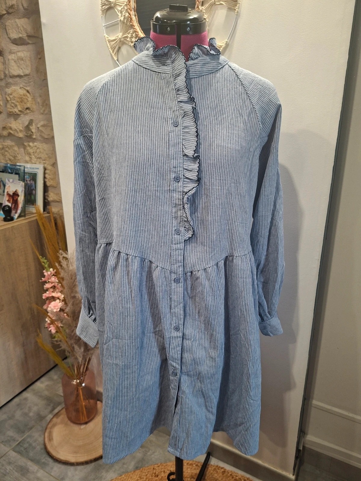 Robe chemise Karl Marc John – rayée bleue – taille S/M – neuve avec étiquette – Karl Marc John – taille S / 36 / 8 5
