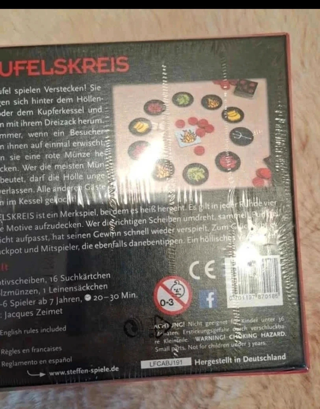 Teufelskreis – Jacques Zeimet – Steffen Spiele – NEUF 3