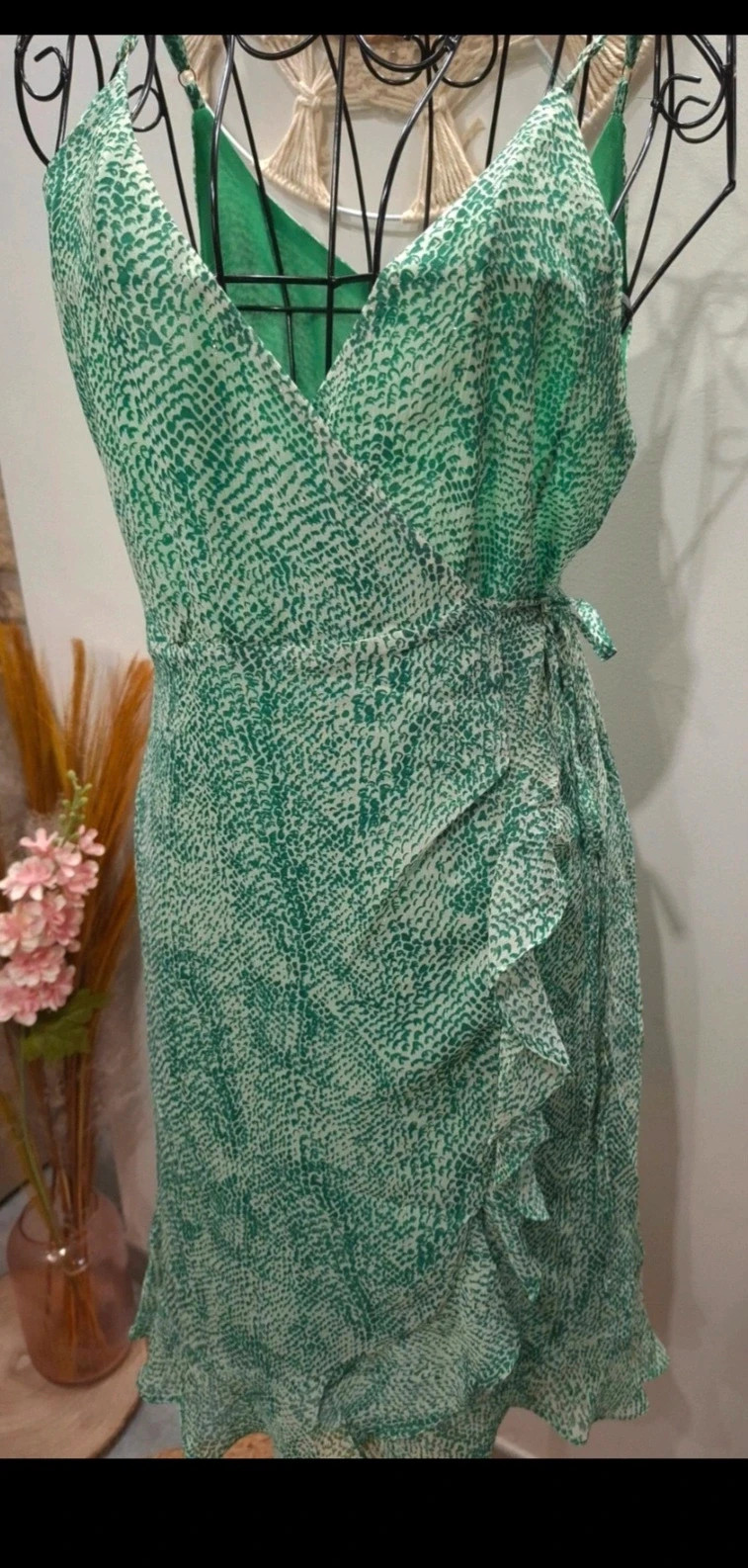 Robe verte imprimé animal – M – neuve – it Hippie – taille M / 38 / 10 2