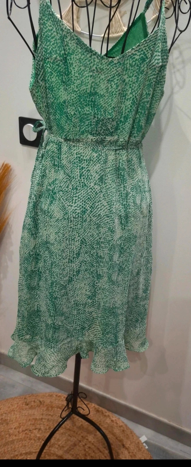 Robe verte imprimé animal – M – neuve – it Hippie – taille M / 38 / 10 5