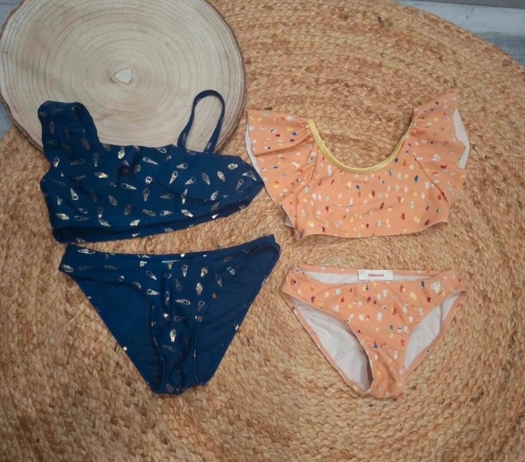 Lot de 2 maillots de bain fille