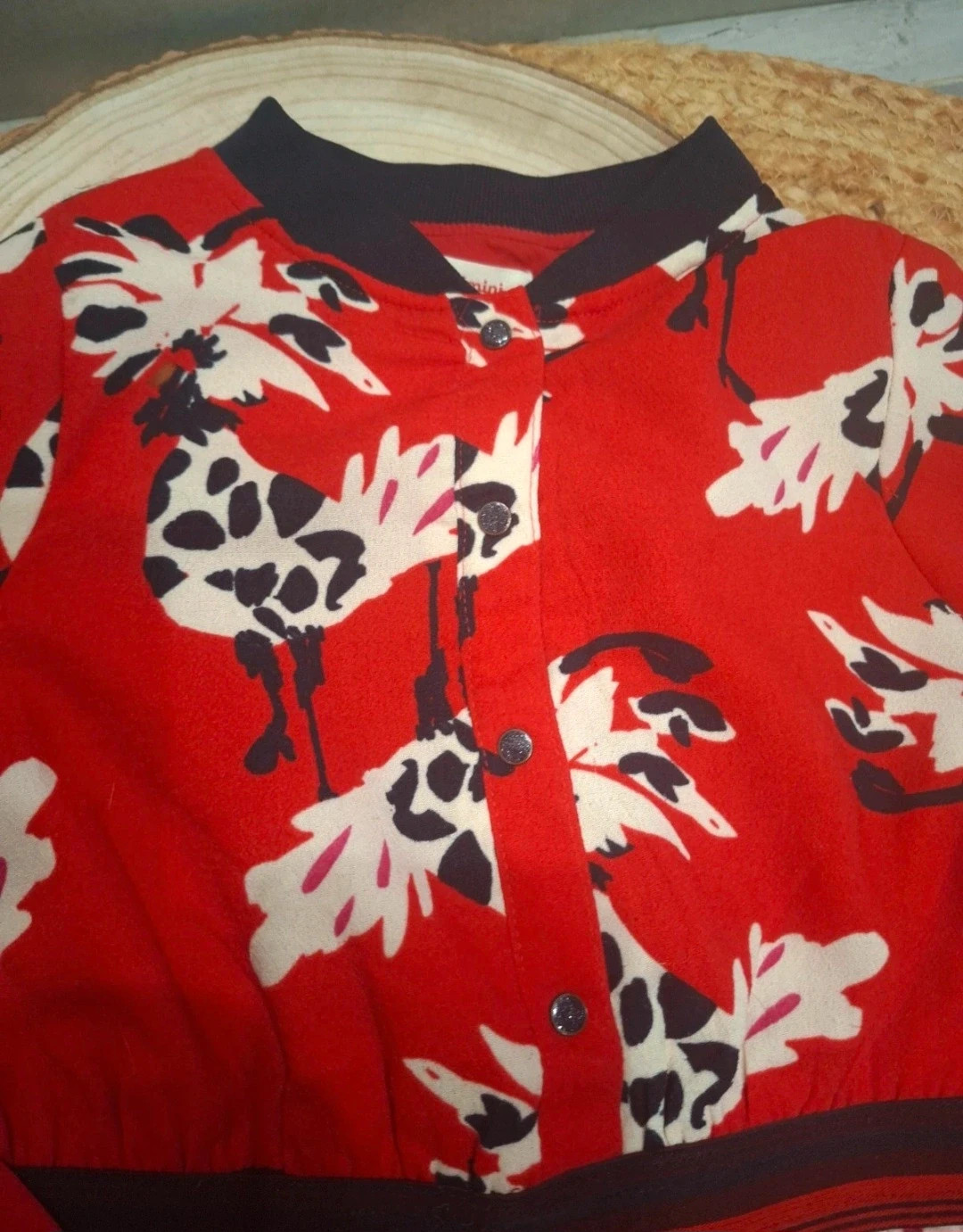 Robe fille Catimini rouge fleurie – 8 ans – Catimini – taille 8 ans / 128 cm 2