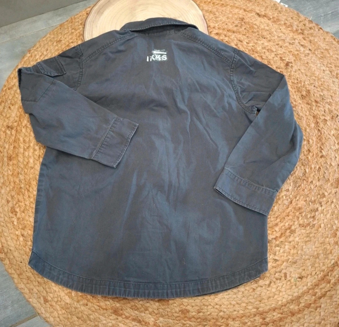 IKKS garçon 10 ans – Surchemise/veste zippée gris anthracite – IKKS – taille 10 ans / 140 cm 5
