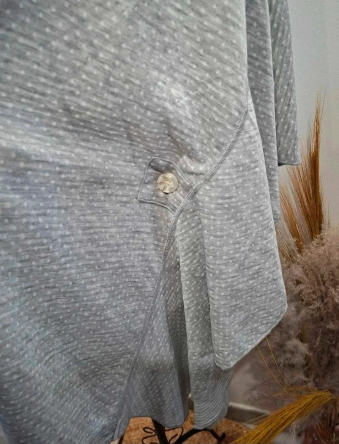 Gilet poncho fluide Cabi - Gris clair à pois - Taille XS/S - Très bon état – CAbi – taille XS / 34 / 6 3