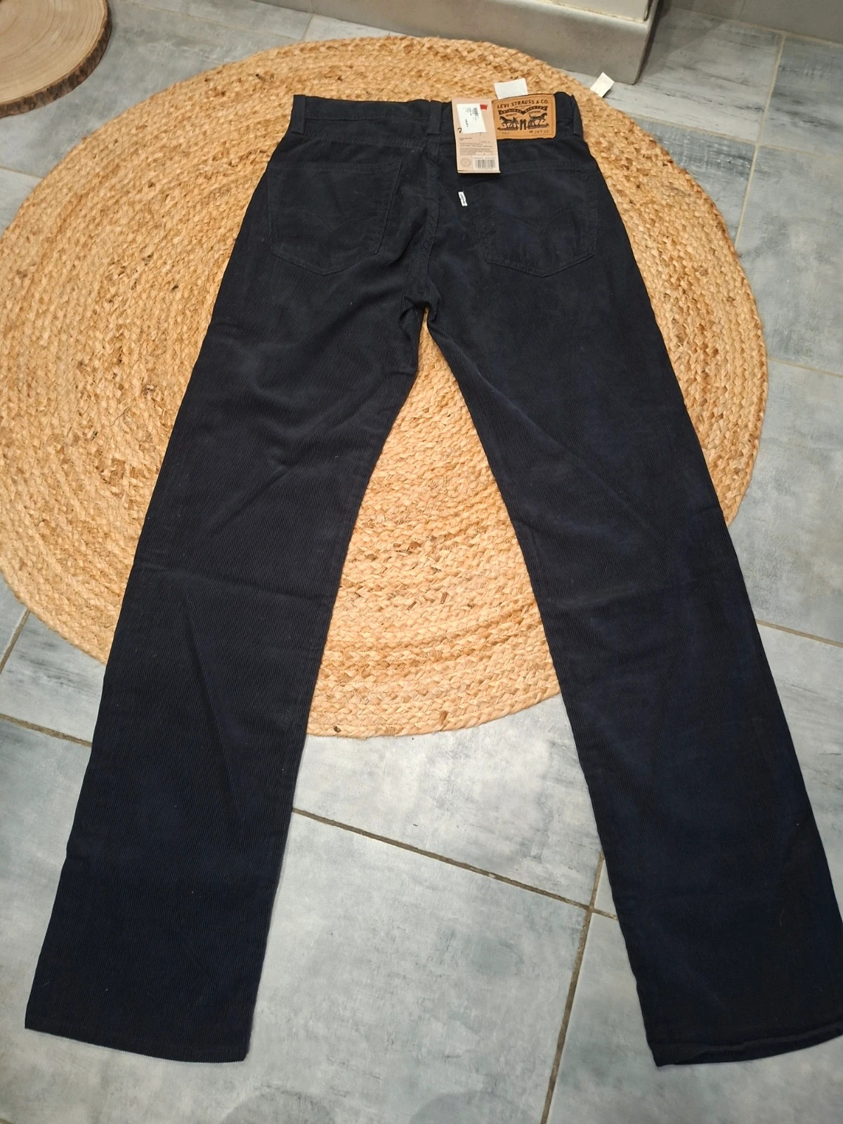 Pantalon velours côtelé Levi’s 751 Regular Fit - Noir - Neuf avec étiquette - W28 L32 – Levi's – taille S / 36 / 8 4