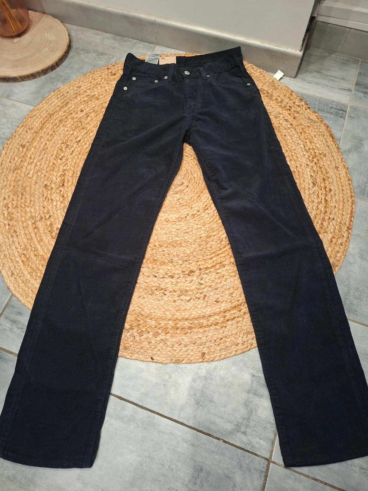 Pantalon velours côtelé Levi’s 751 Regular Fit - Noir - Neuf avec étiquette - W28 L32 – Levi's – taille S / 36 / 8 2