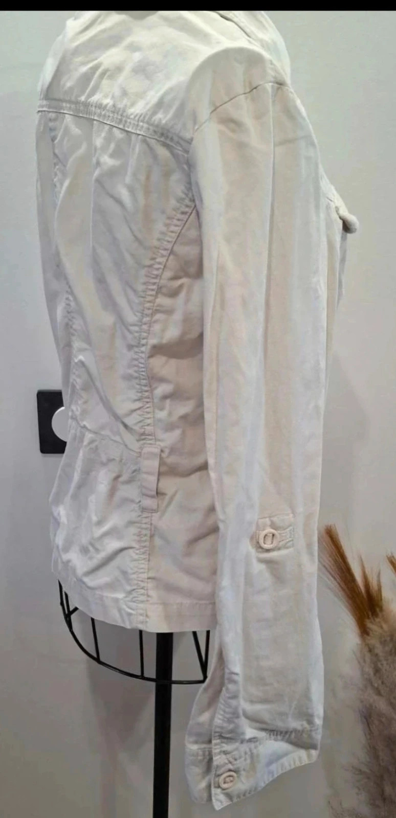 Veste légère type saharienne / surchemise Camaïeu 100% Coton Taille 36 Beige / Écru – Camaïeu – taille S / 36 / 8 5