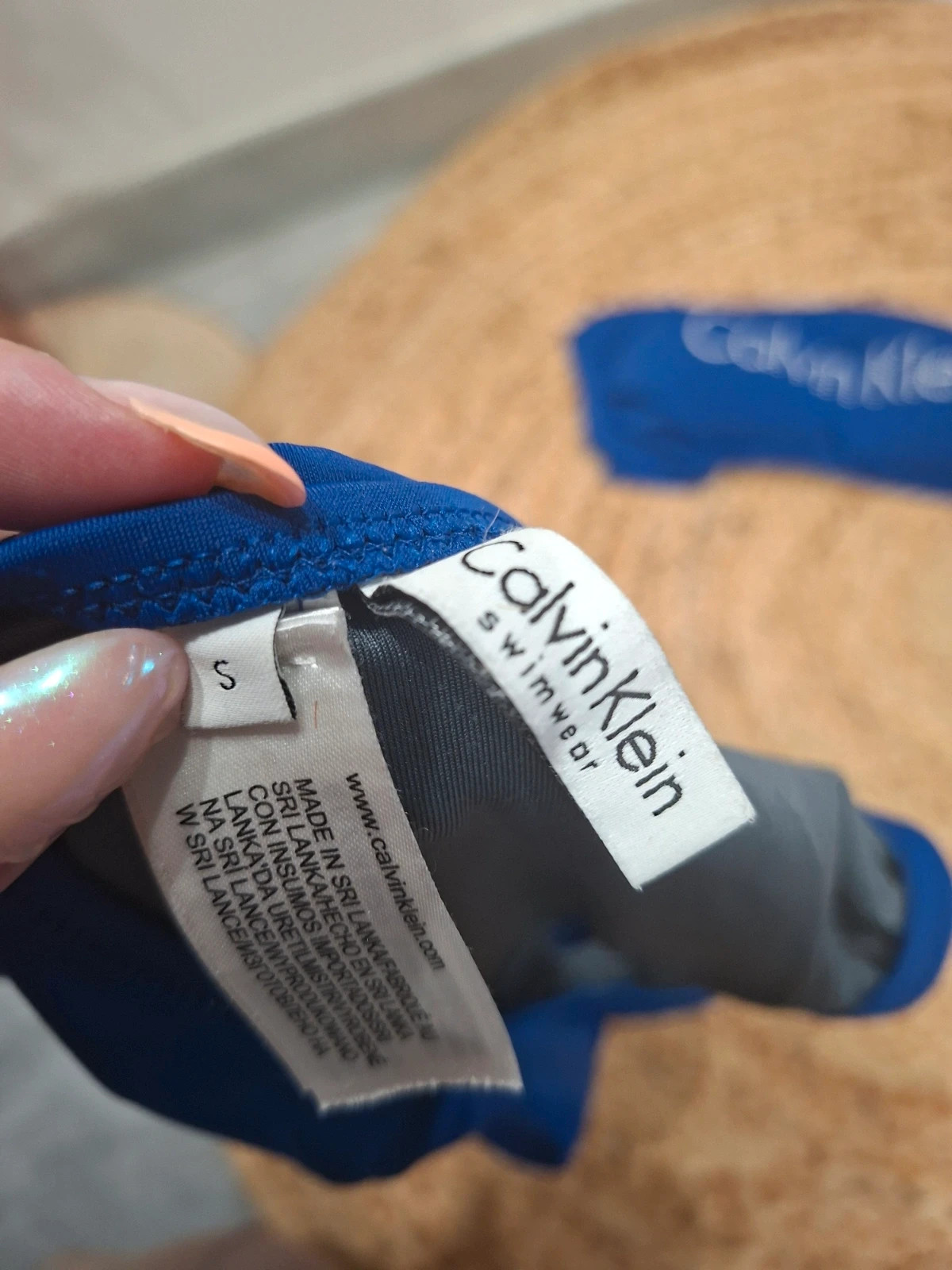 Maillot de bain deux-pièces bandeau Calvin Klein Swimwear bleu roi Taille S – Calvin Klein – taille S / 36 / 8 3