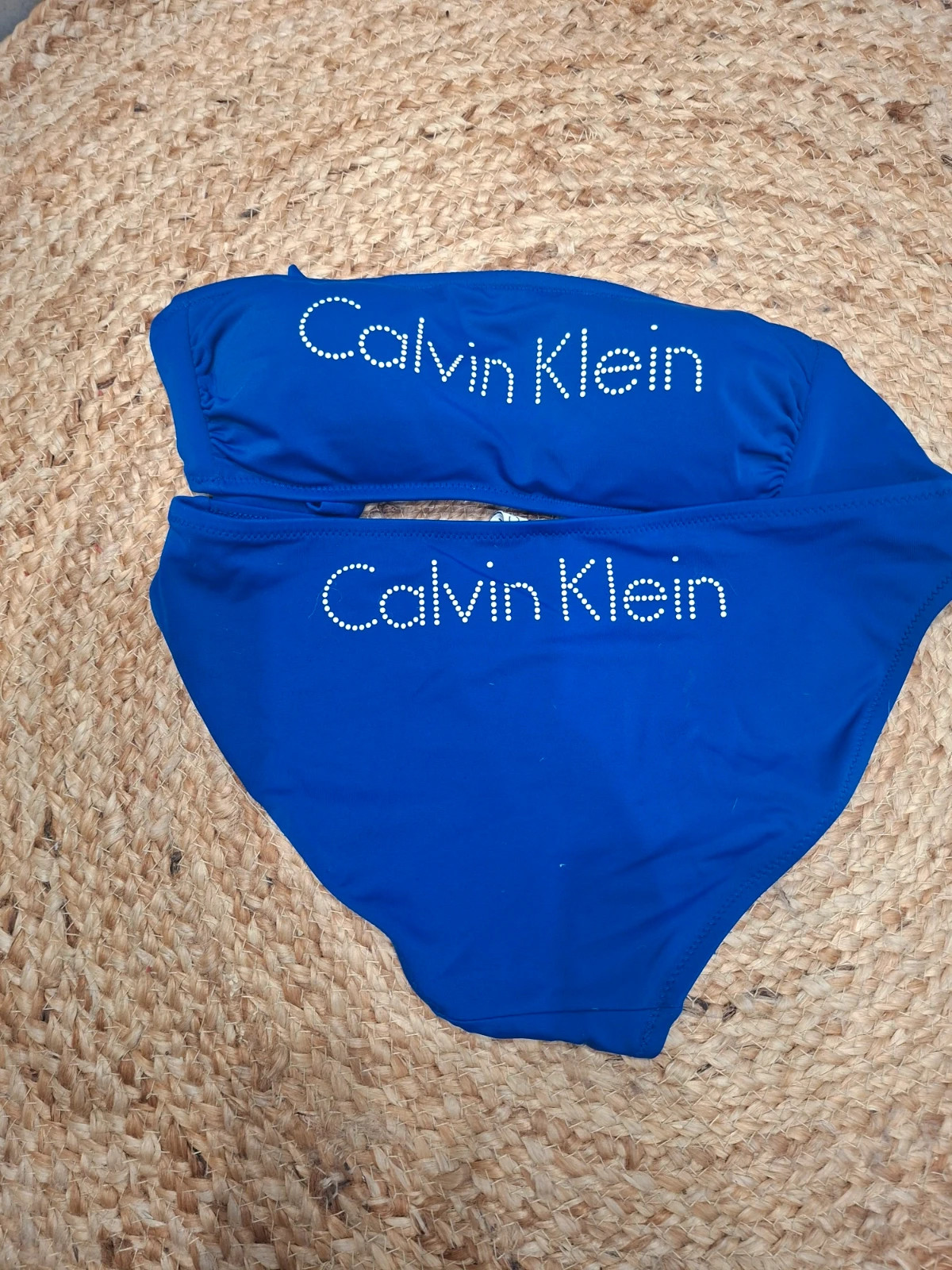Maillot de bain deux-pièces bandeau Calvin Klein Swimwear bleu roi Taille S – Calvin Klein – taille S / 36 / 8 2
