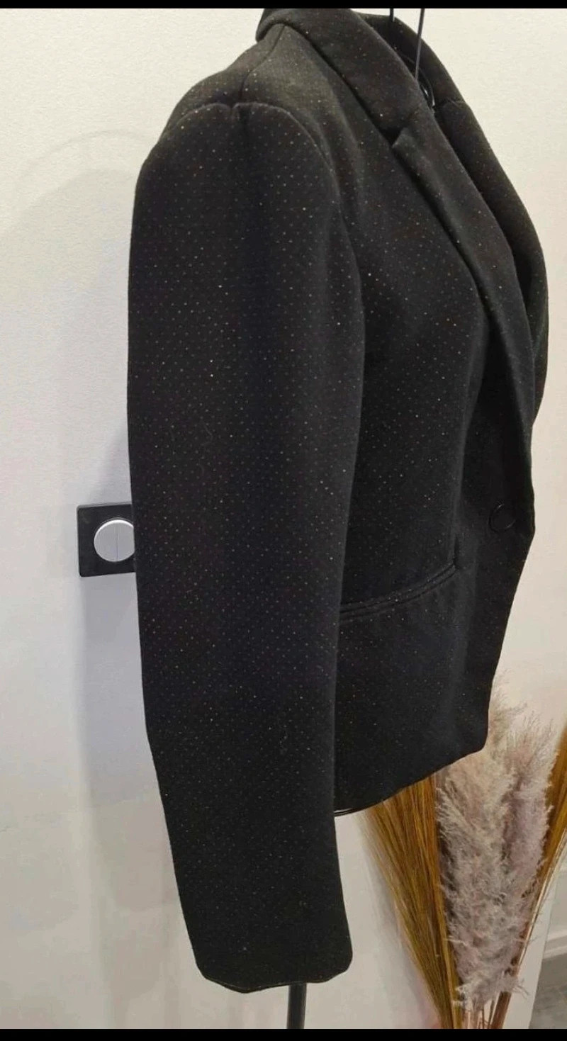 Blazer noir pailleté Camaïeu T38 (M) Défaut doublure – Camaïeu – taille M / 38 / 10 3