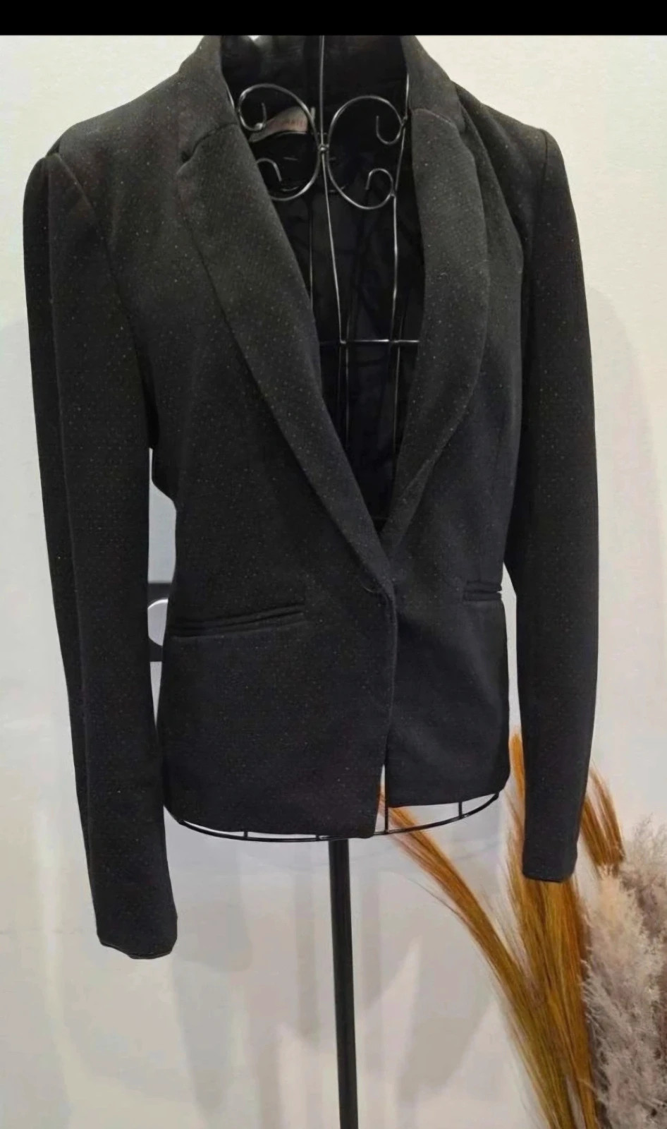 Blazer noir pailleté Camaïeu T38 (M) Défaut doublure – Camaïeu – taille M / 38 / 10