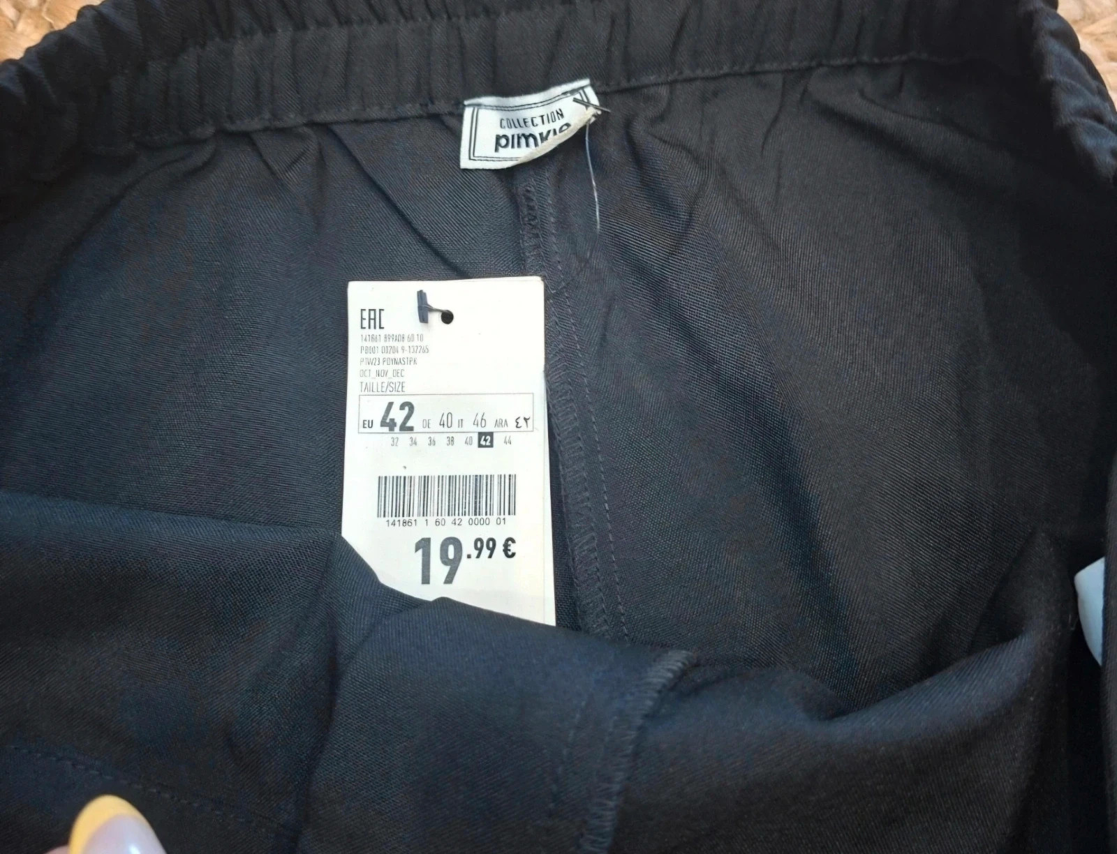 Pantalon droit noir Pimkie Neuf avec étiquette Taille 42 (L/XL) – Pimkie – taille XL / 42 / 14 3