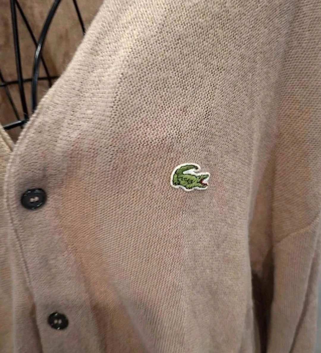 Gilet vintage Izod Lacoste beige / camel Bon état – IZOD – taille L 2