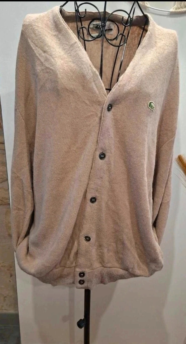 Gilet vintage Izod Lacoste beige / camel Bon état