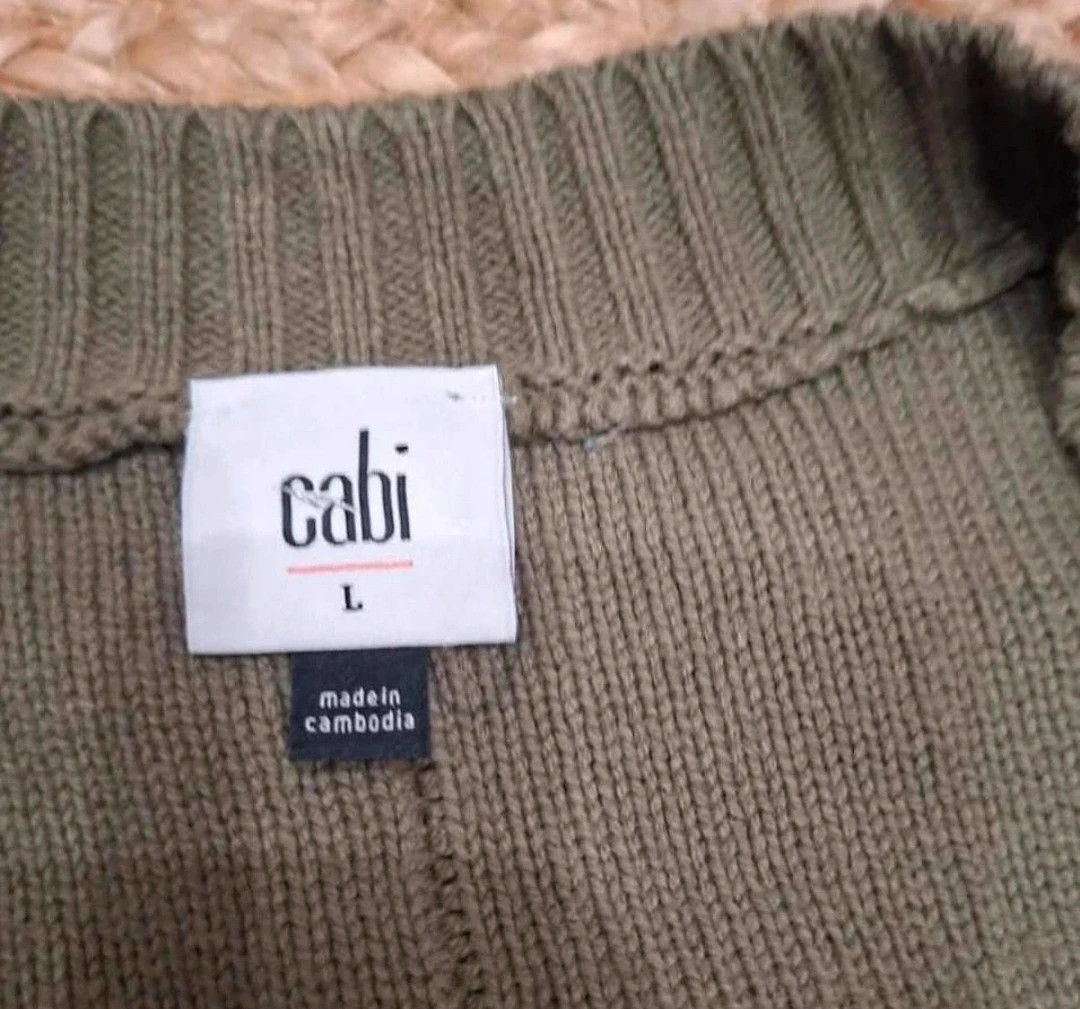 Cardigan kaki Cabi Neuf Taille L – CAbi – taille L / 40 / 12 3