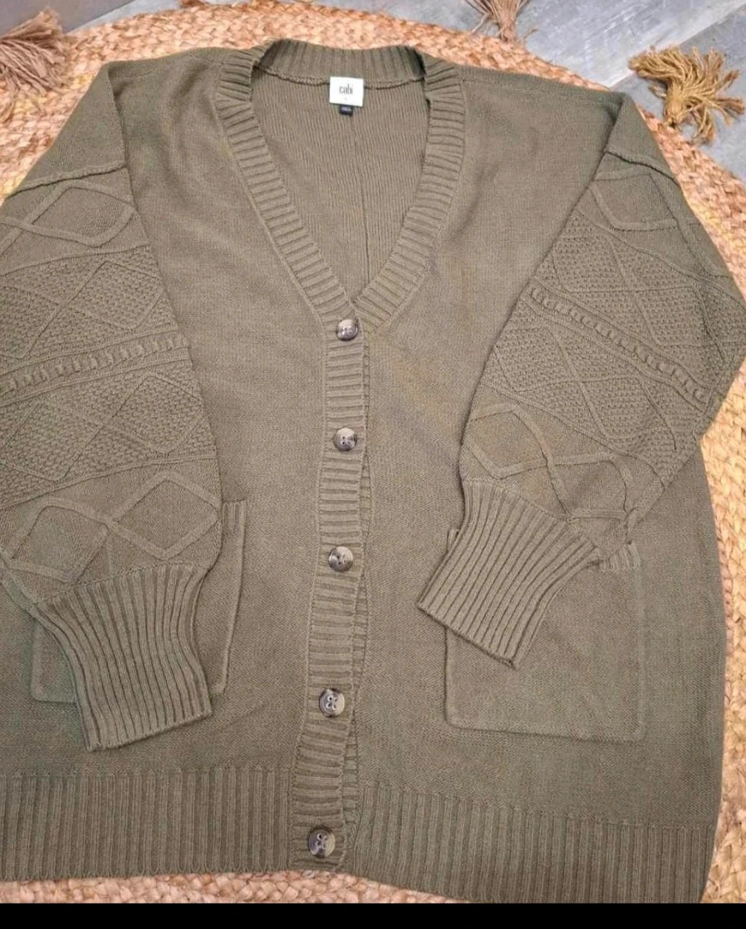 Cardigan kaki Cabi Neuf Taille L – CAbi – taille L / 40 / 12 2