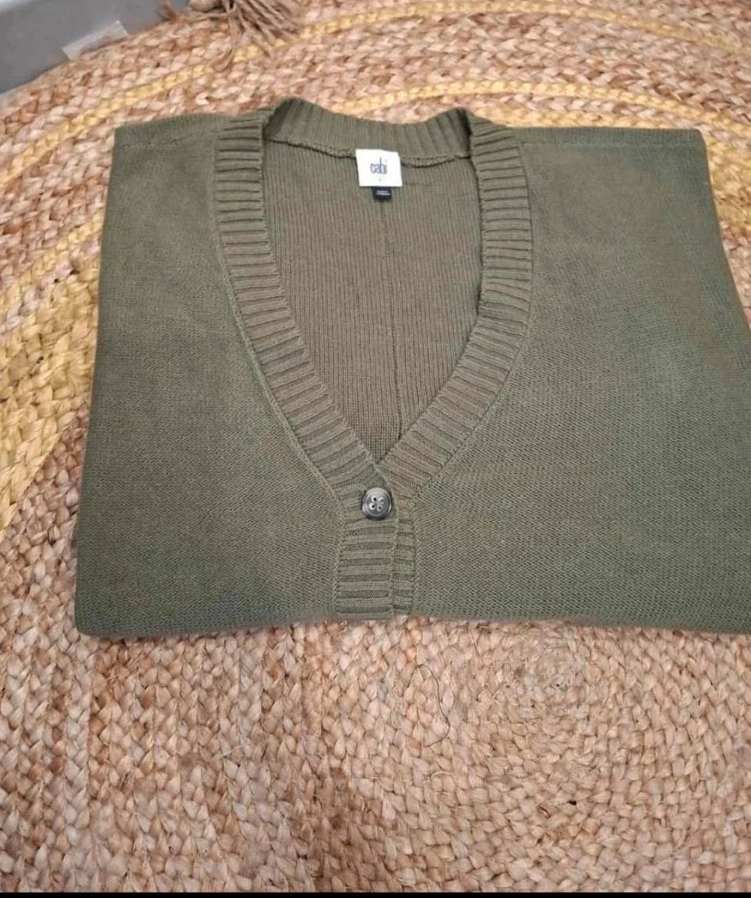 Cardigan kaki Cabi Neuf Taille L
