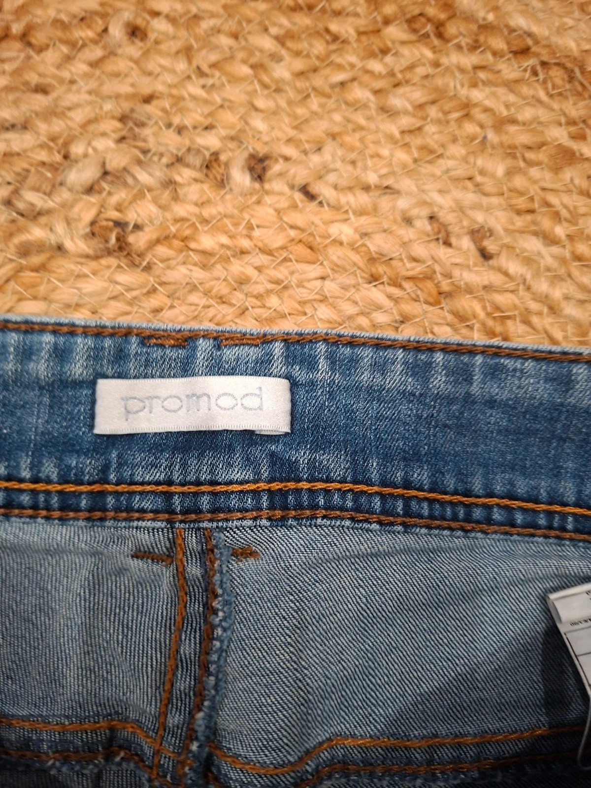 Short en jean Promod avec broderies ethniques / perles - Taille 36 – Promod – taille S / 36 / 8 2