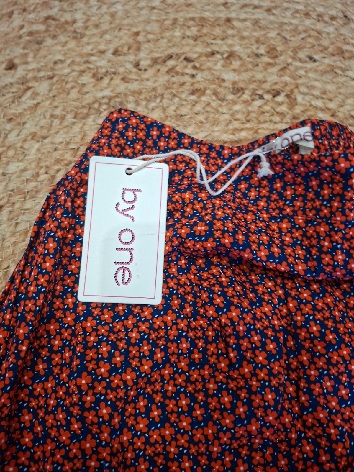 Jupe courte à volants fleurie By One NNE - Taille S/M (36/38) – By One – taille S / 36 / 8 3