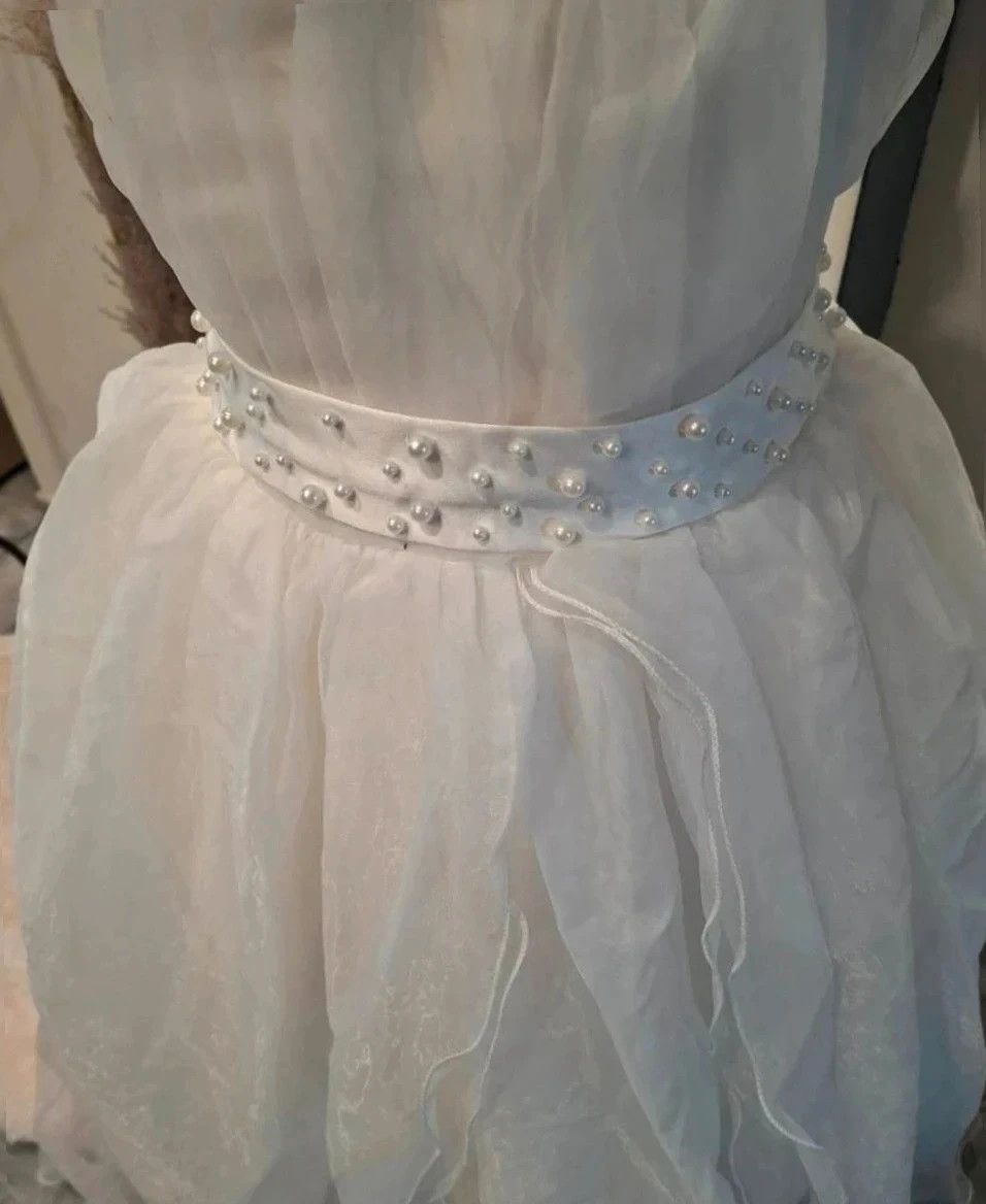 Robe de cérémonie / cortège fille blanche Taille 150 cm (11-12 ans) – taille 11 ans / 146 cm 2