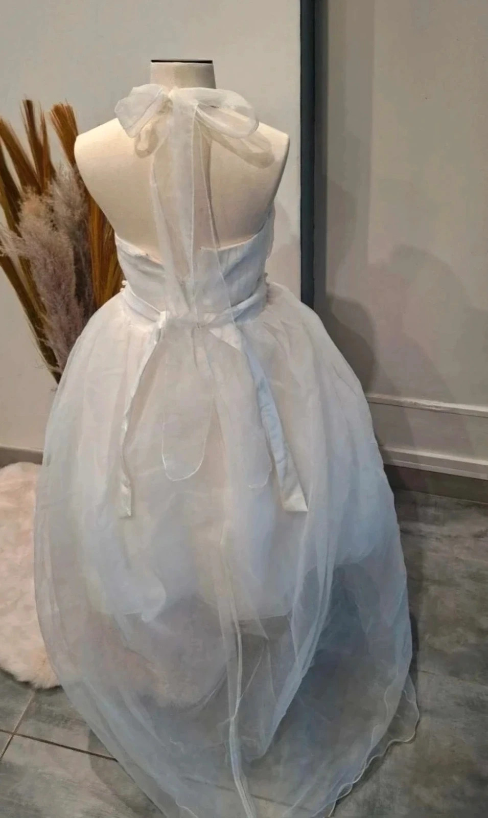 Robe de cérémonie / cortège fille blanche Taille 150 cm (11-12 ans) – taille 11 ans / 146 cm 4