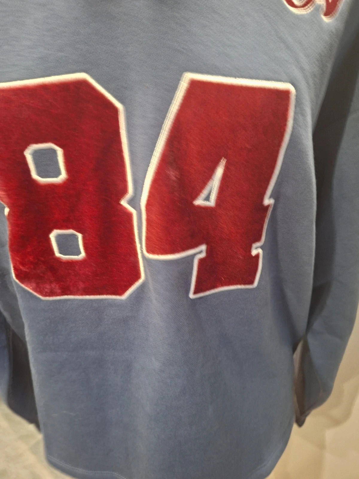 Sweat polo rugby bleu ardoise "84" Jennyfer Taille XS NEUF – Jennyfer – taille XS / 34 / 6 3
