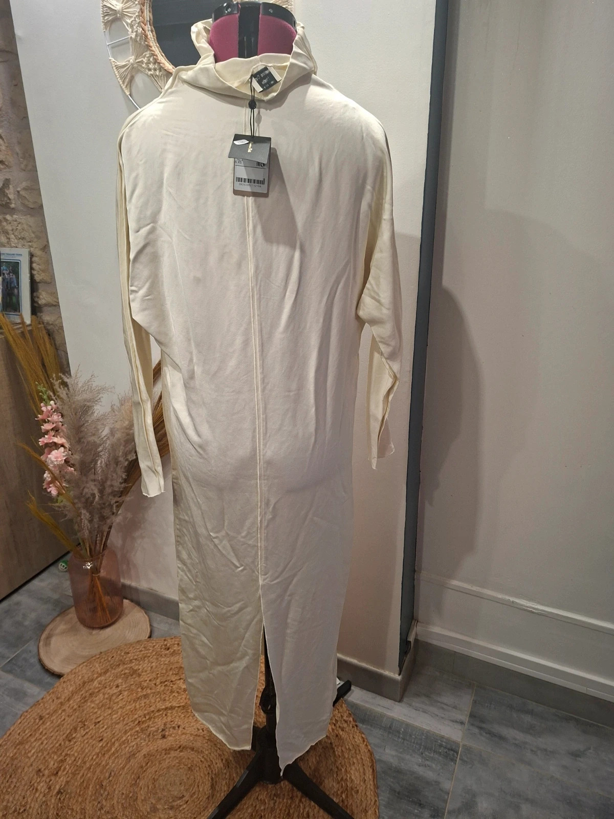 Robe longue crème / écru Massimo Dutti Studio Neuf avec étiquette (Taille XS/S) – Massimo Dutti – taille XS / 34 / 6 5