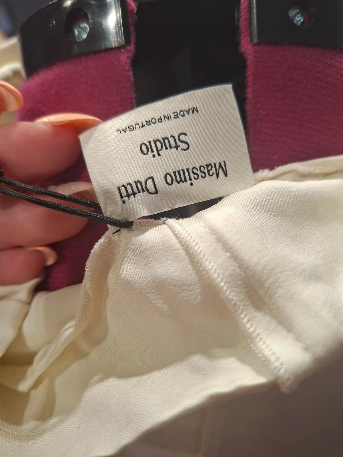 Robe longue crème / écru Massimo Dutti Studio Neuf avec étiquette (Taille XS/S) – Massimo Dutti – taille XS / 34 / 6 3