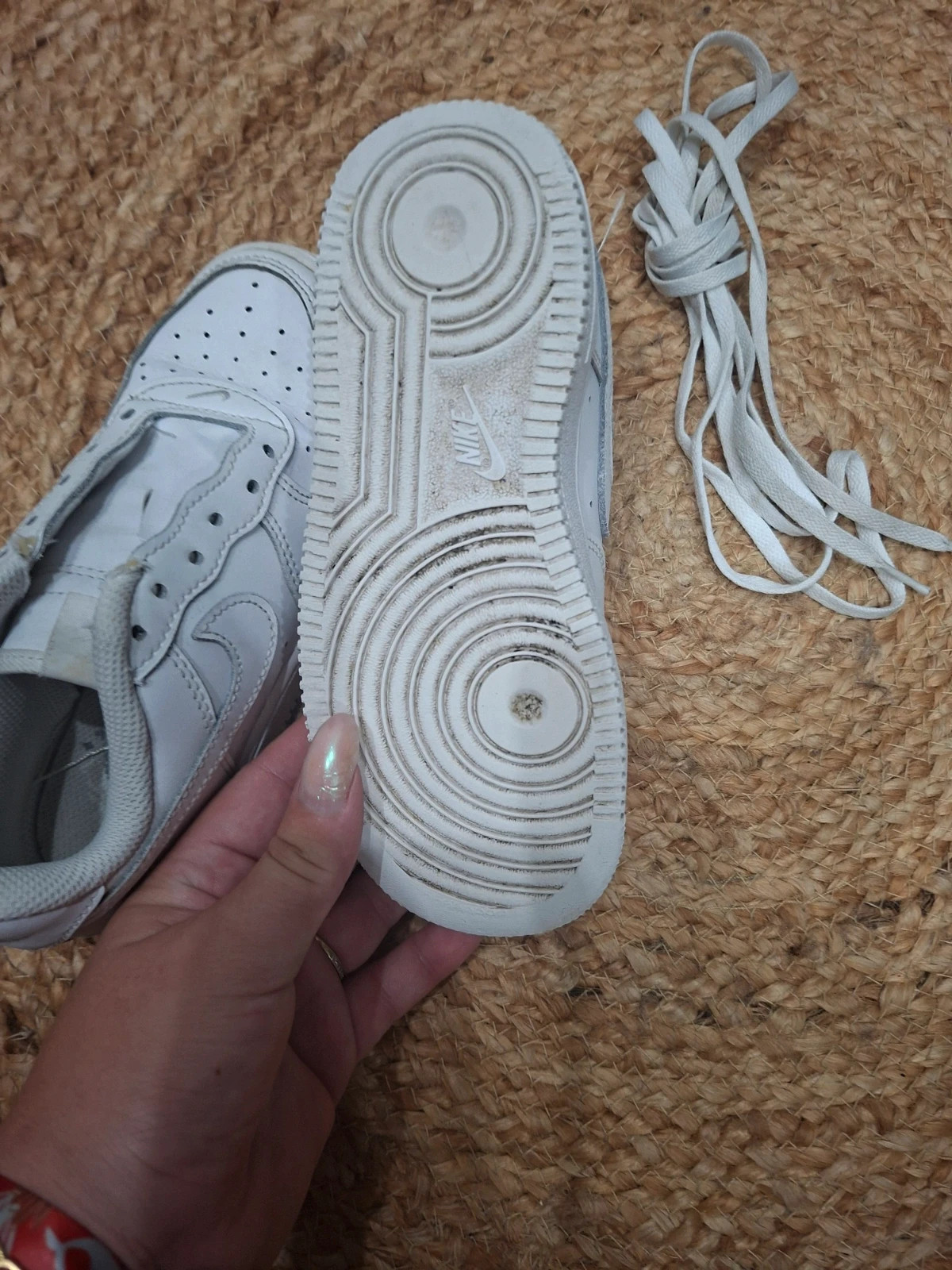 Baskets / Sneakers Nike Air Force 1 LE Blanches - Pointure 31 – Nike – taille 31 4
