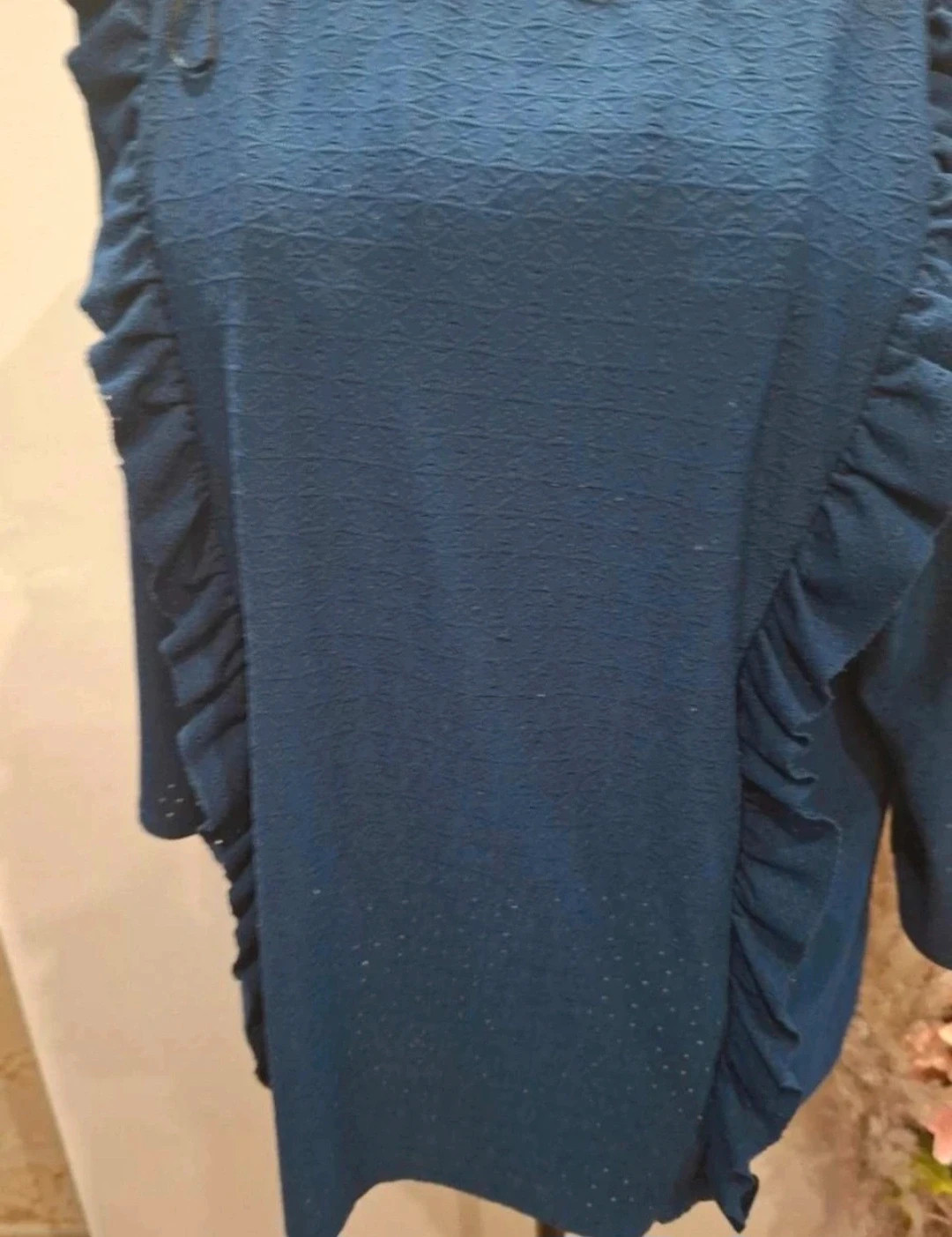 Blouse bleue canard à volants Camaïeu Taille XL / 42 – Camaïeu – taille XL / 42 / 14 2