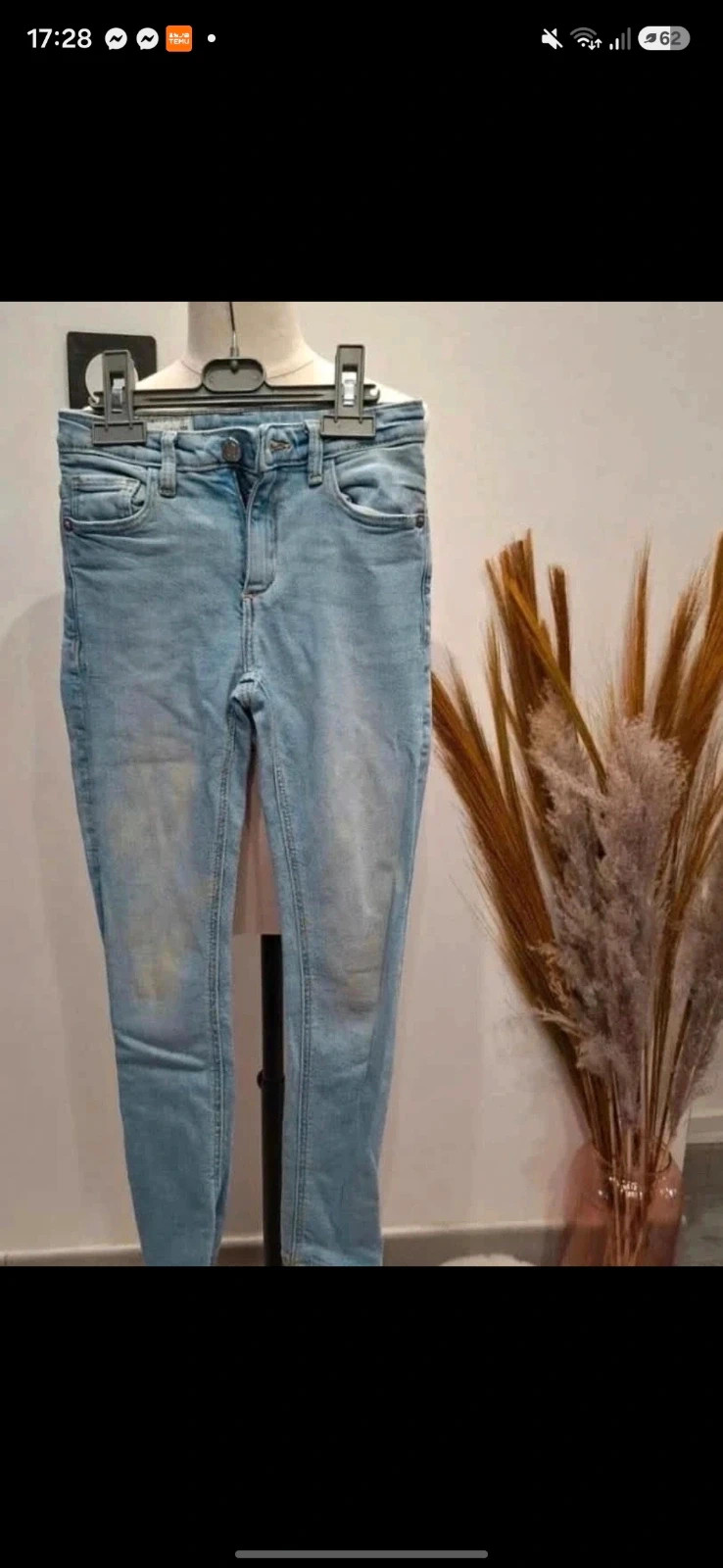 Jean slim bleu clair Zara - 8 ans (128 cm) - Très bon état – Zara – taille 8 ans / 128 cm