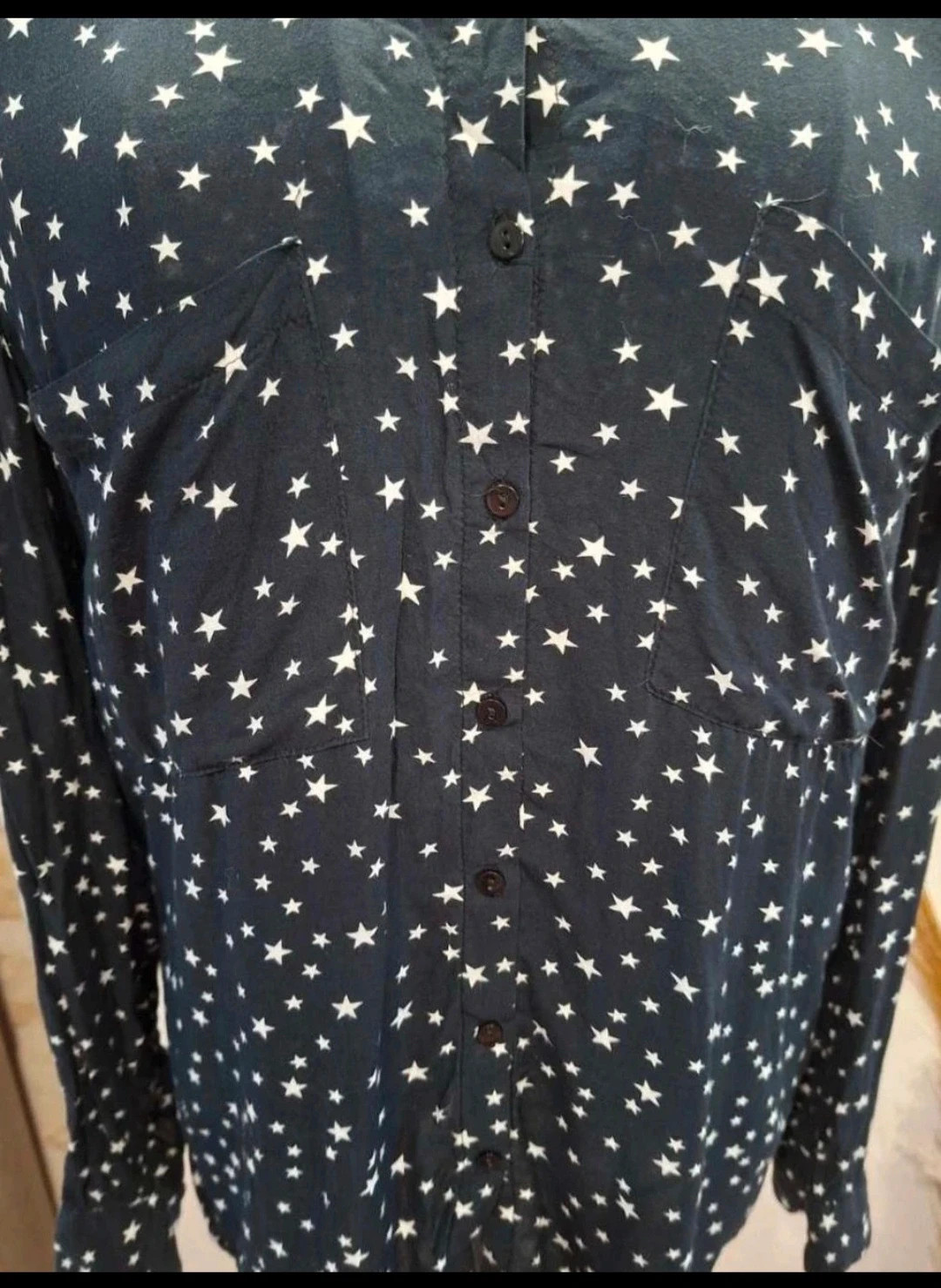Chemise Pimkie noire à étoiles blanches – Taille S – Pimkie – taille S / 36 / 8 2