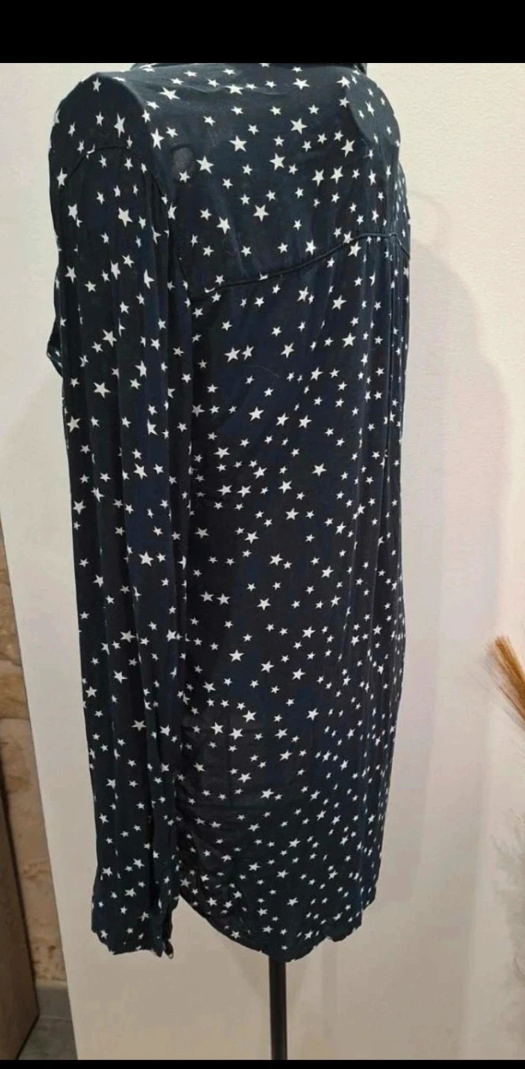 Chemise Pimkie noire à étoiles blanches – Taille S – Pimkie – taille S / 36 / 8 5