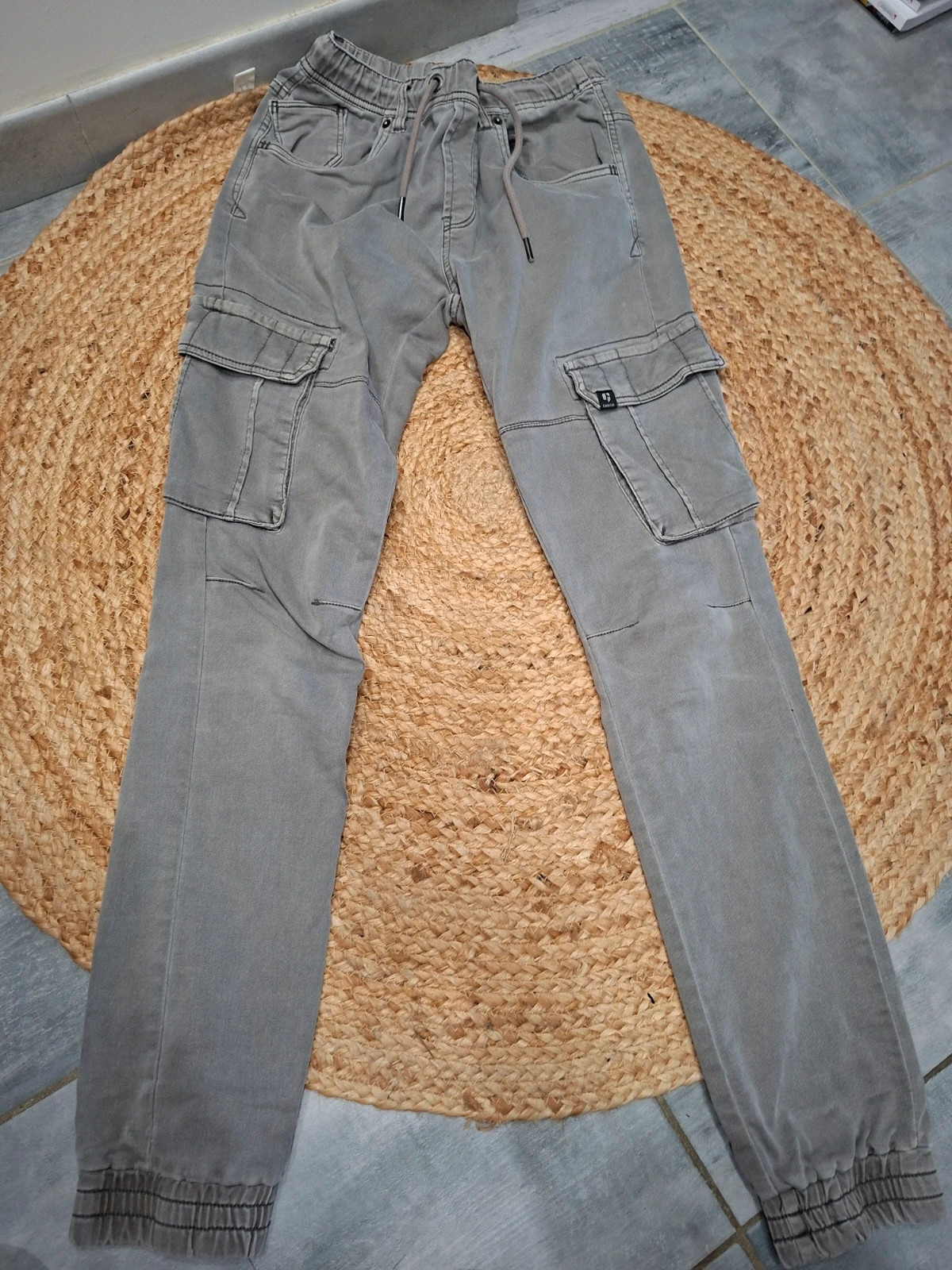 Pantalon Cargo Jogger Gris Garcia Jeans - Taille 170 – Garcia Jeans – taille 15 ans / 170 cm 4