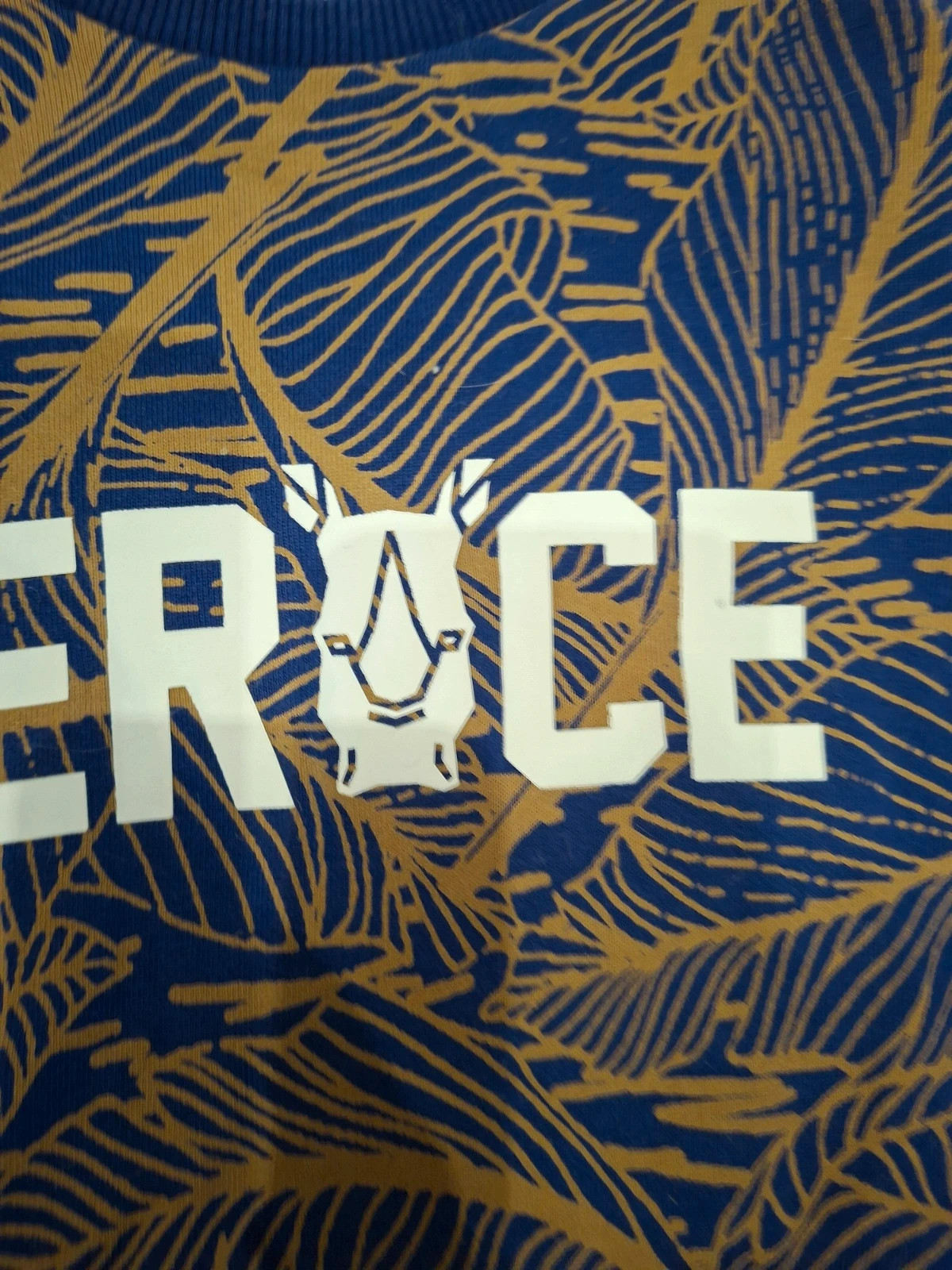 Sweat bleu marine Catimini "FEROCE" à motifs feuilles et rhinocéros - 14 ans (164 cm) – Catimini – taille 14 ans / 164 cm 3