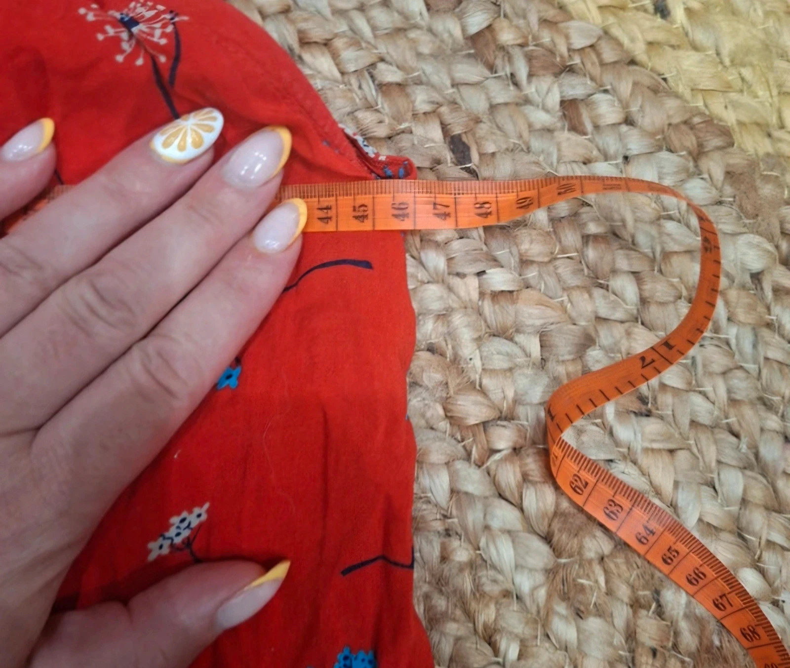 Débardeur / Blouse sans manches Rouge à fleurs - Taille S/M (Très Bon État) – Camaïeu – taille XS / 34 / 6 4