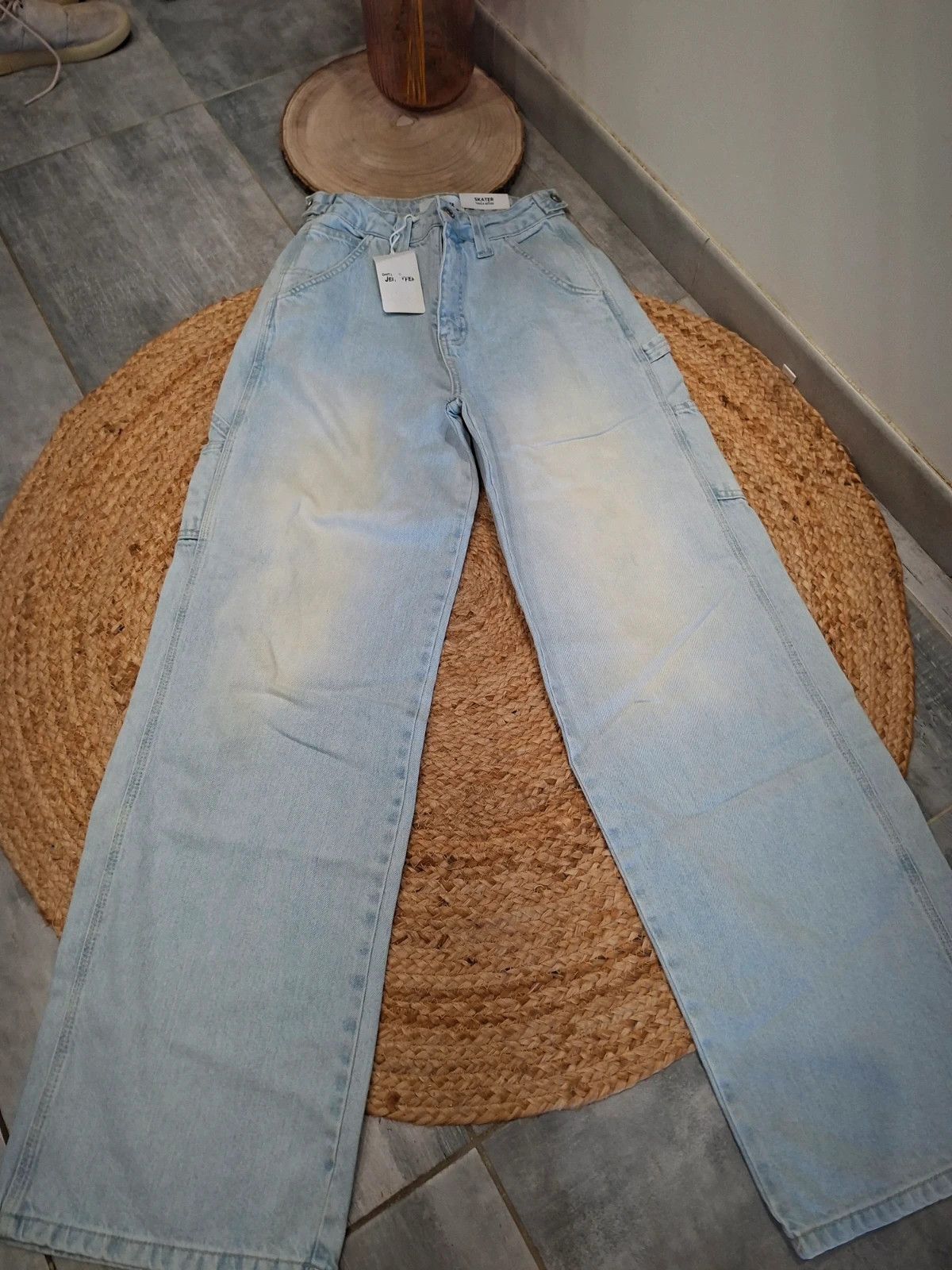 Jean Skater taille basse cargo bleu clair Don't Call Me Jennyfer - Neuf - FR 34 – Don't Call Me Jennyfer – taille XS / 34 / 6 2