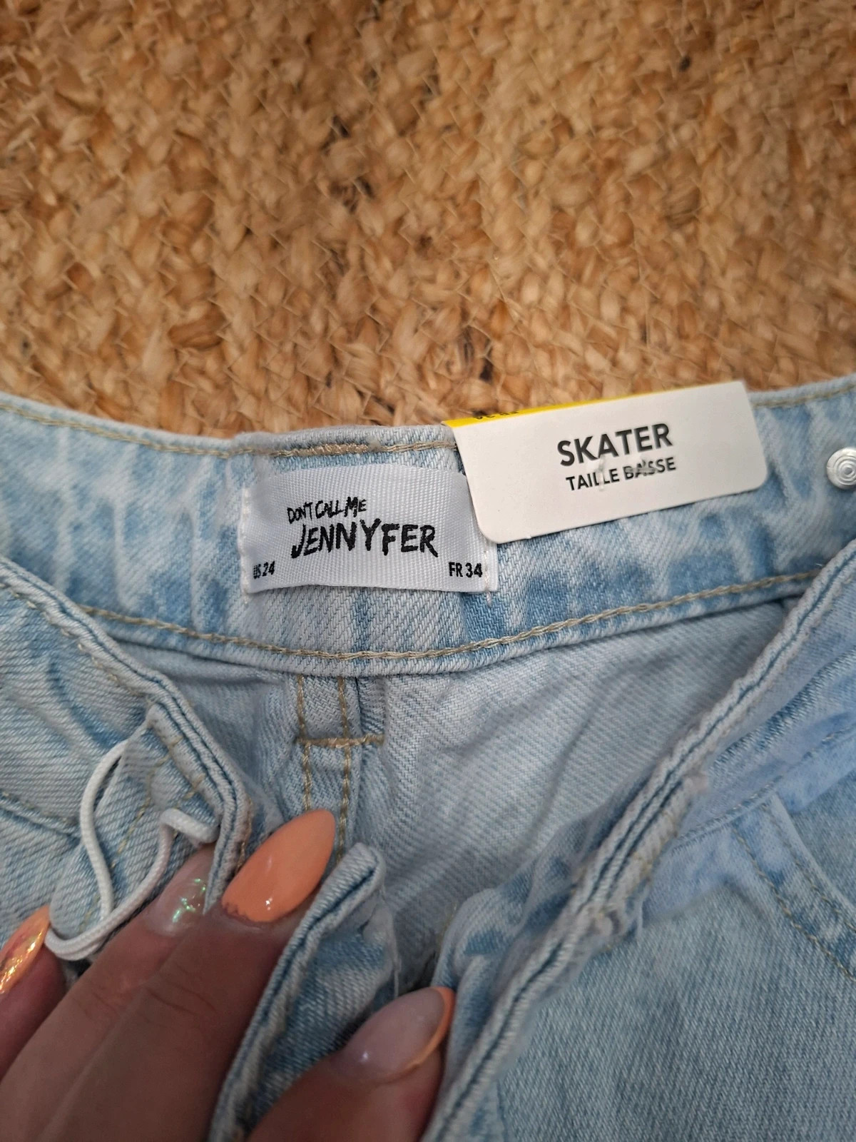 Jean Skater taille basse cargo bleu clair Don't Call Me Jennyfer - Neuf - FR 34 – Don't Call Me Jennyfer – taille XS / 34 / 6 3