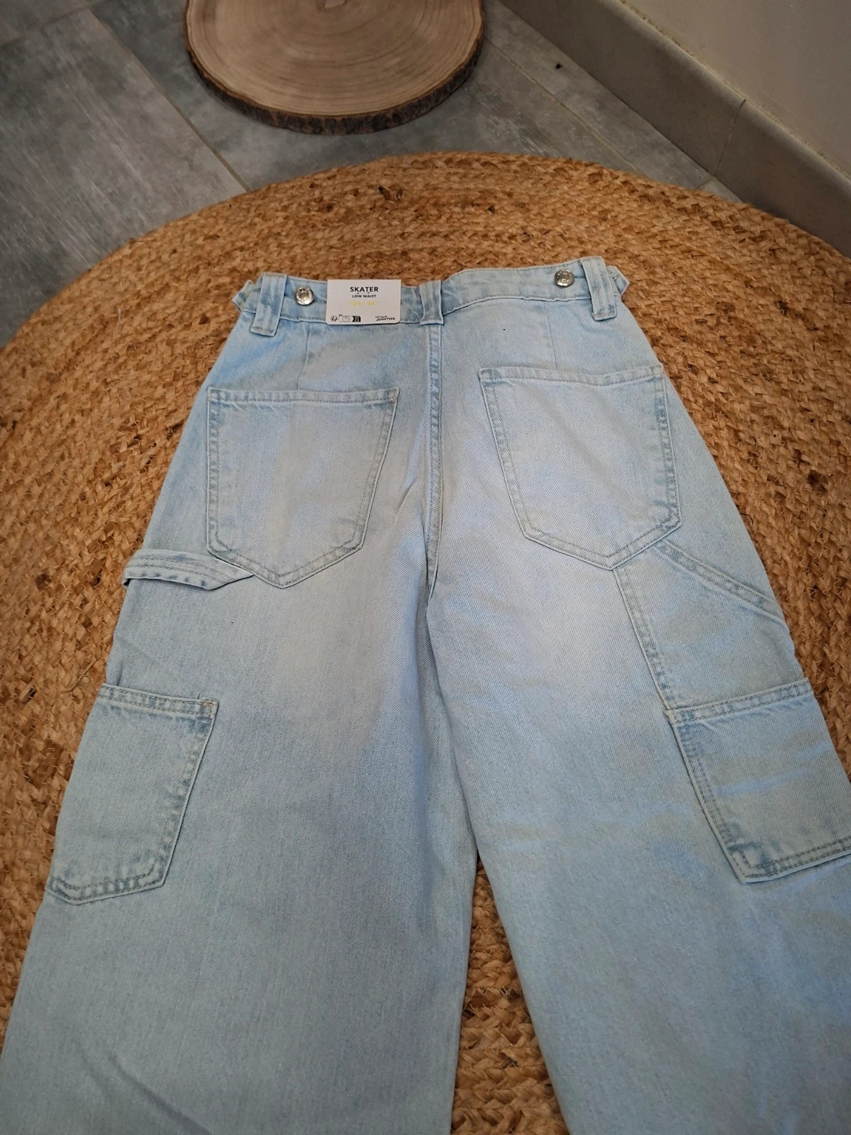 Jean Skater taille basse cargo bleu clair Don't Call Me Jennyfer - Neuf - FR 34 – Don't Call Me Jennyfer – taille XS / 34 / 6 4