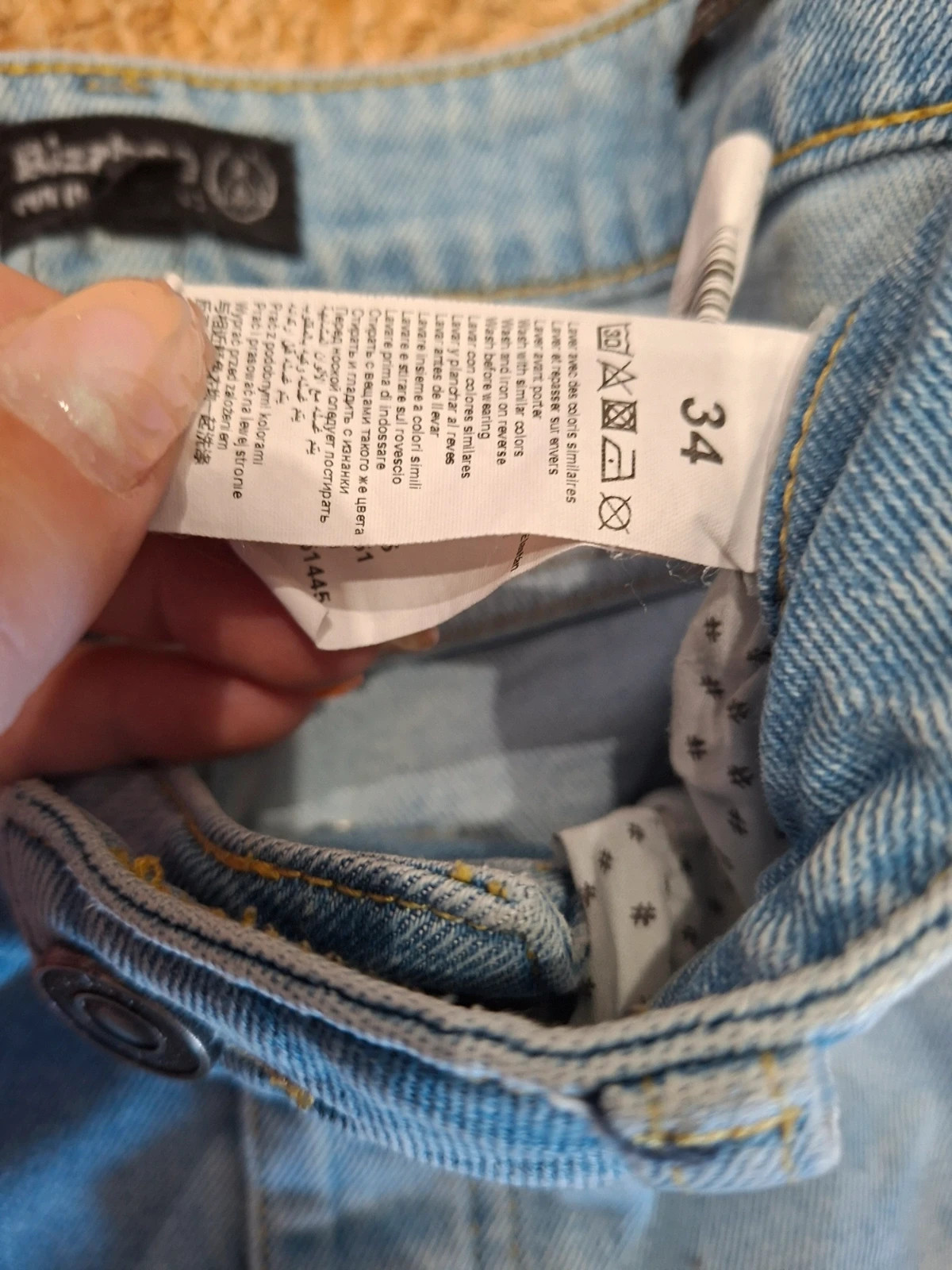 Jean Ultra Skinny Bleu Clair Bizzbee / BZB – Taille 34 (XS) – Bizzbee – taille XS / 34 / 6 5