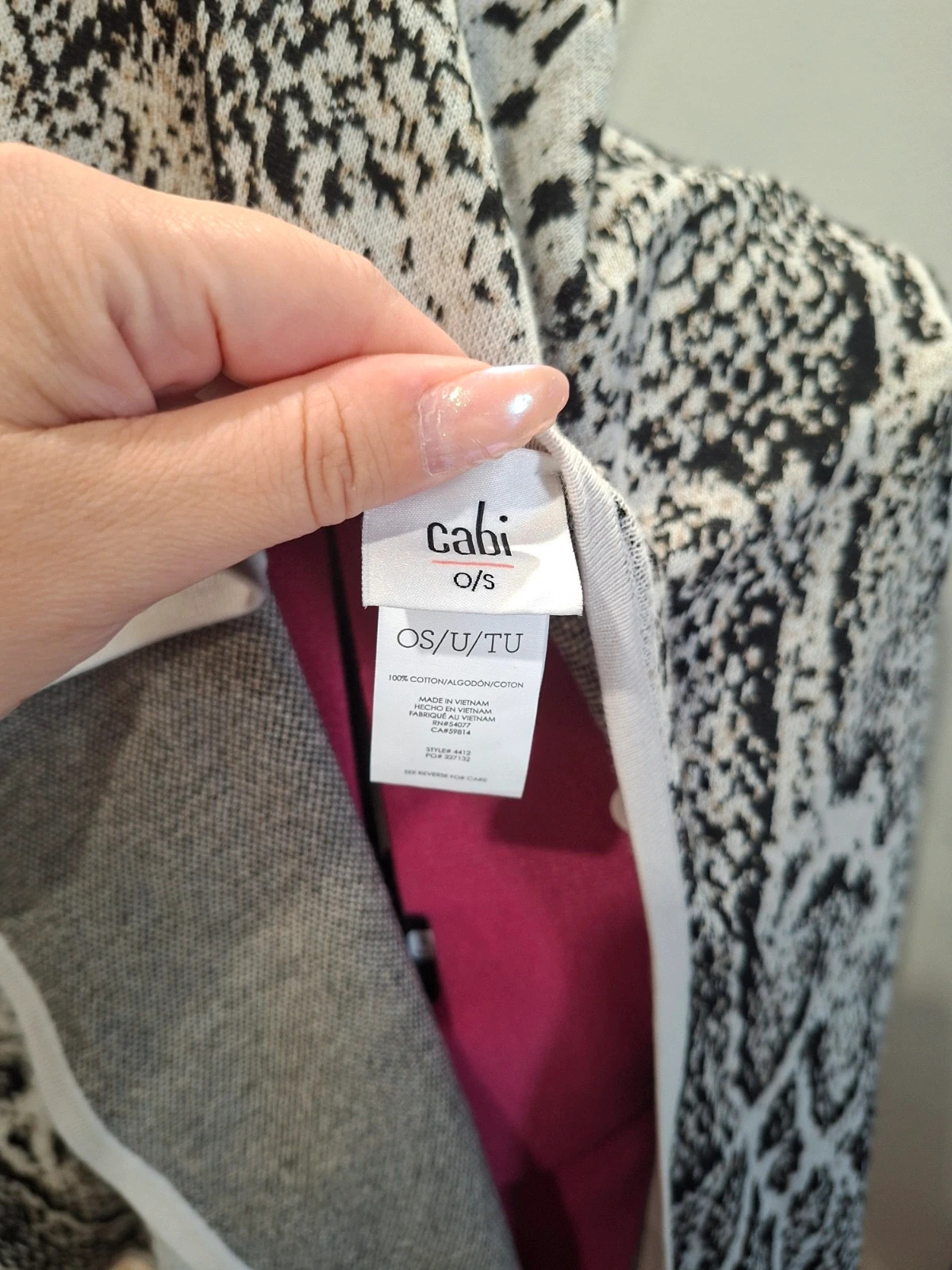 Poncho / Gilet ouvert en maille 100% Coton - Cabi - Taille Unique (Neuf sans étiquette) – CAbi – taille Taille unique 4