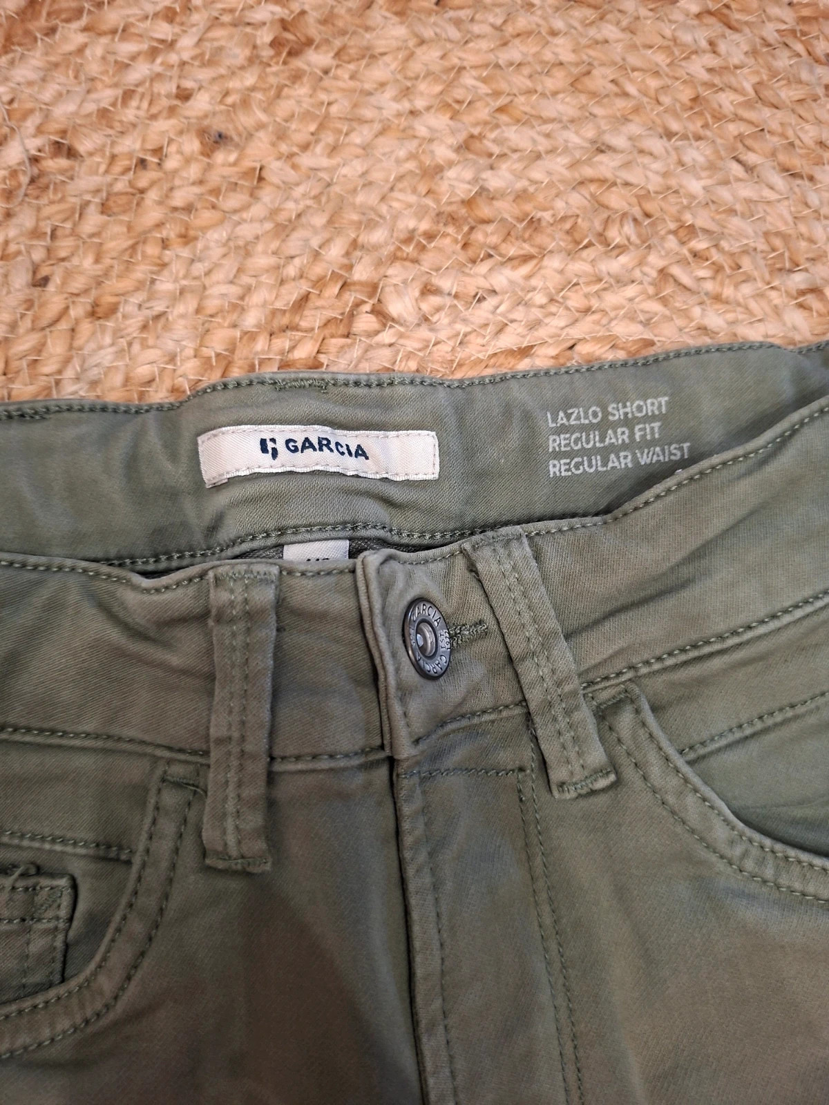 Bermuda / Short en jean vert kaki Garcia 11 ans (146 cm) modèle Lazlo – Garcia – taille 11 ans / 146 cm 2