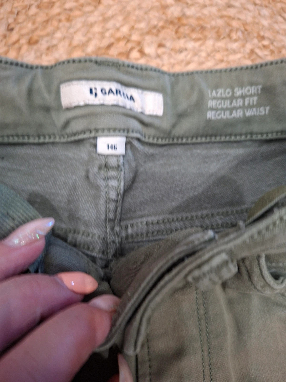 Bermuda / Short en jean vert kaki Garcia 11 ans (146 cm) modèle Lazlo – Garcia – taille 11 ans / 146 cm 4