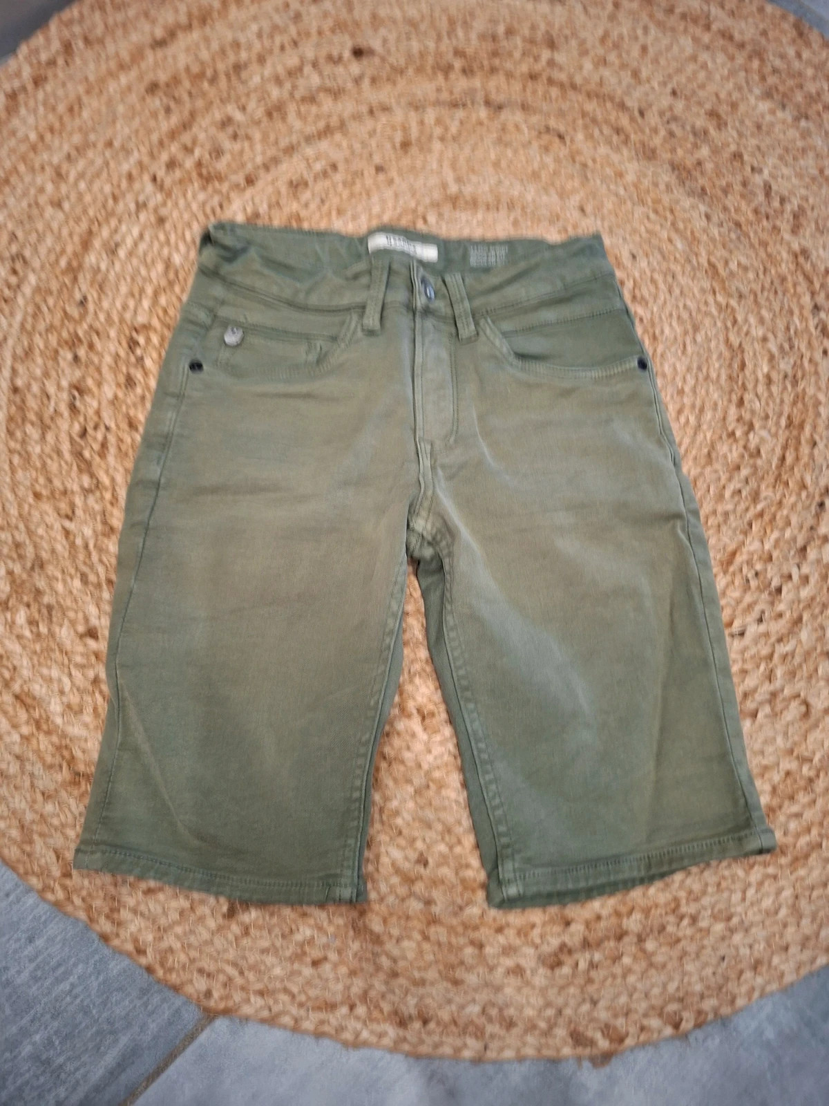 Bermuda / Short en jean vert kaki Garcia 11 ans (146 cm) modèle Lazlo